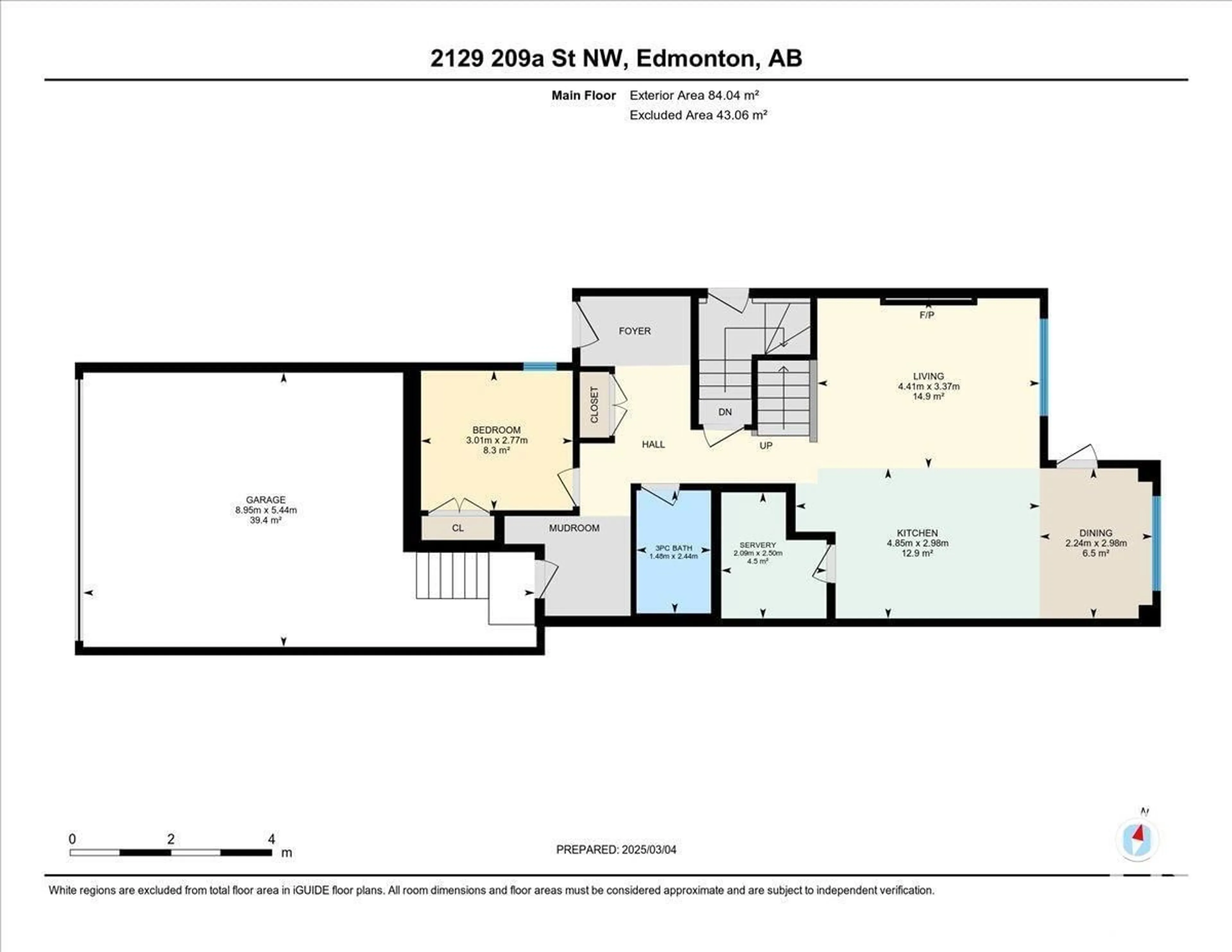 Floor plan for NW - 2129 209A ST, Edmonton Alberta T6M3C7
