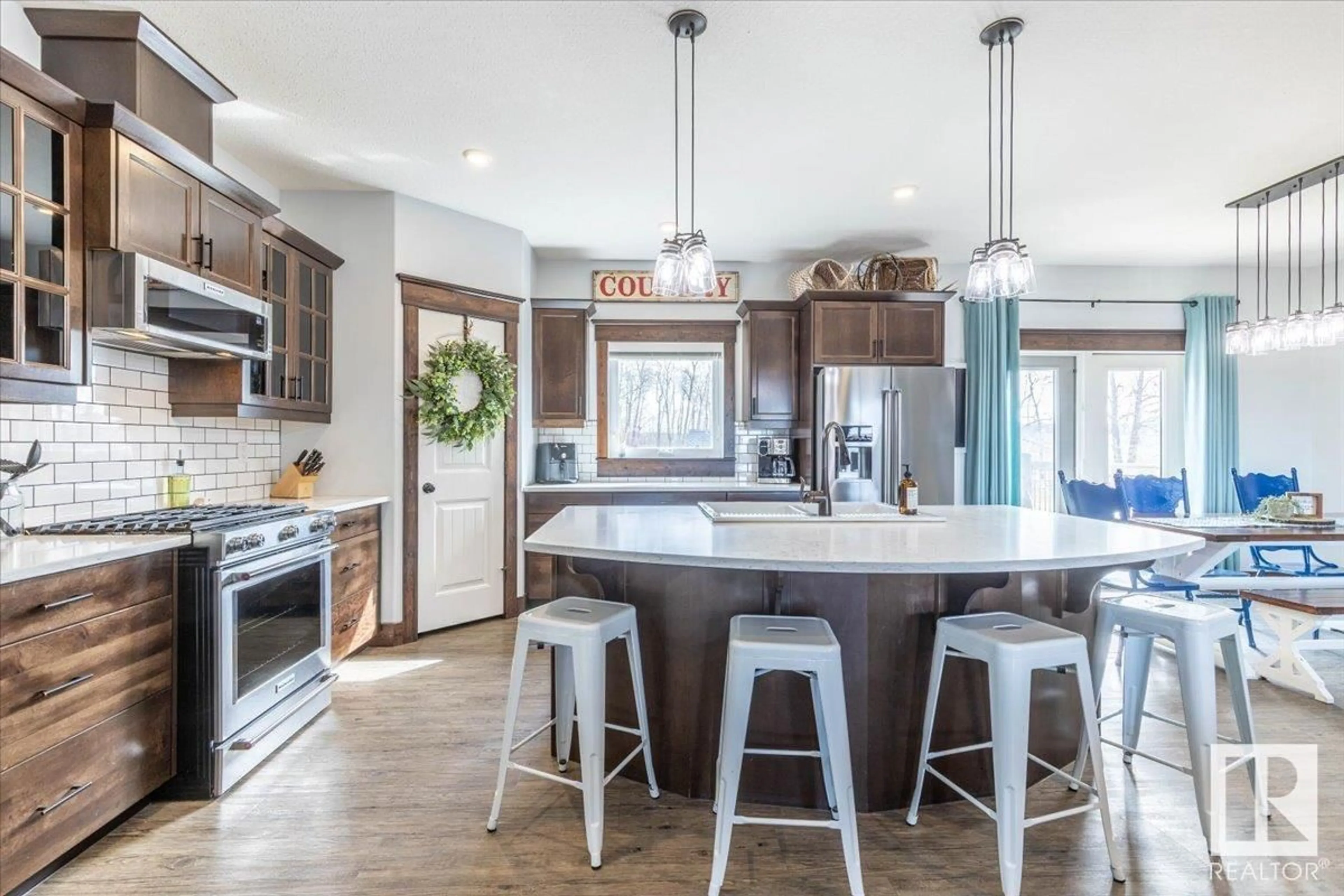 Open concept kitchen, ceramic/tile floor for 455049 RGE ROAD 274, Rural Wetaskiwin County Alberta T0C1H0