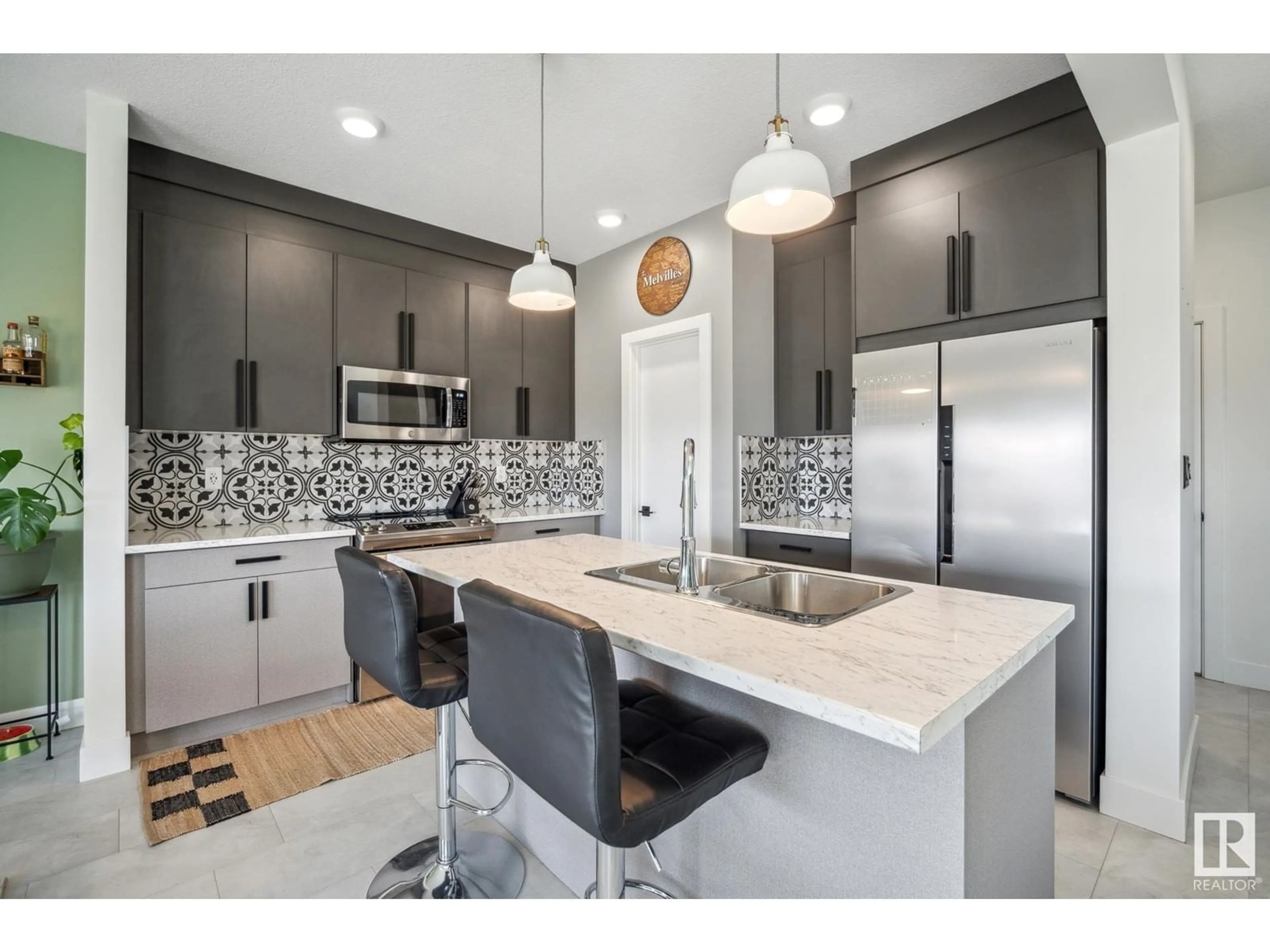 Open concept kitchen, ceramic/tile floor for 35 ENCORE CR, St. Albert Alberta T8N7W2