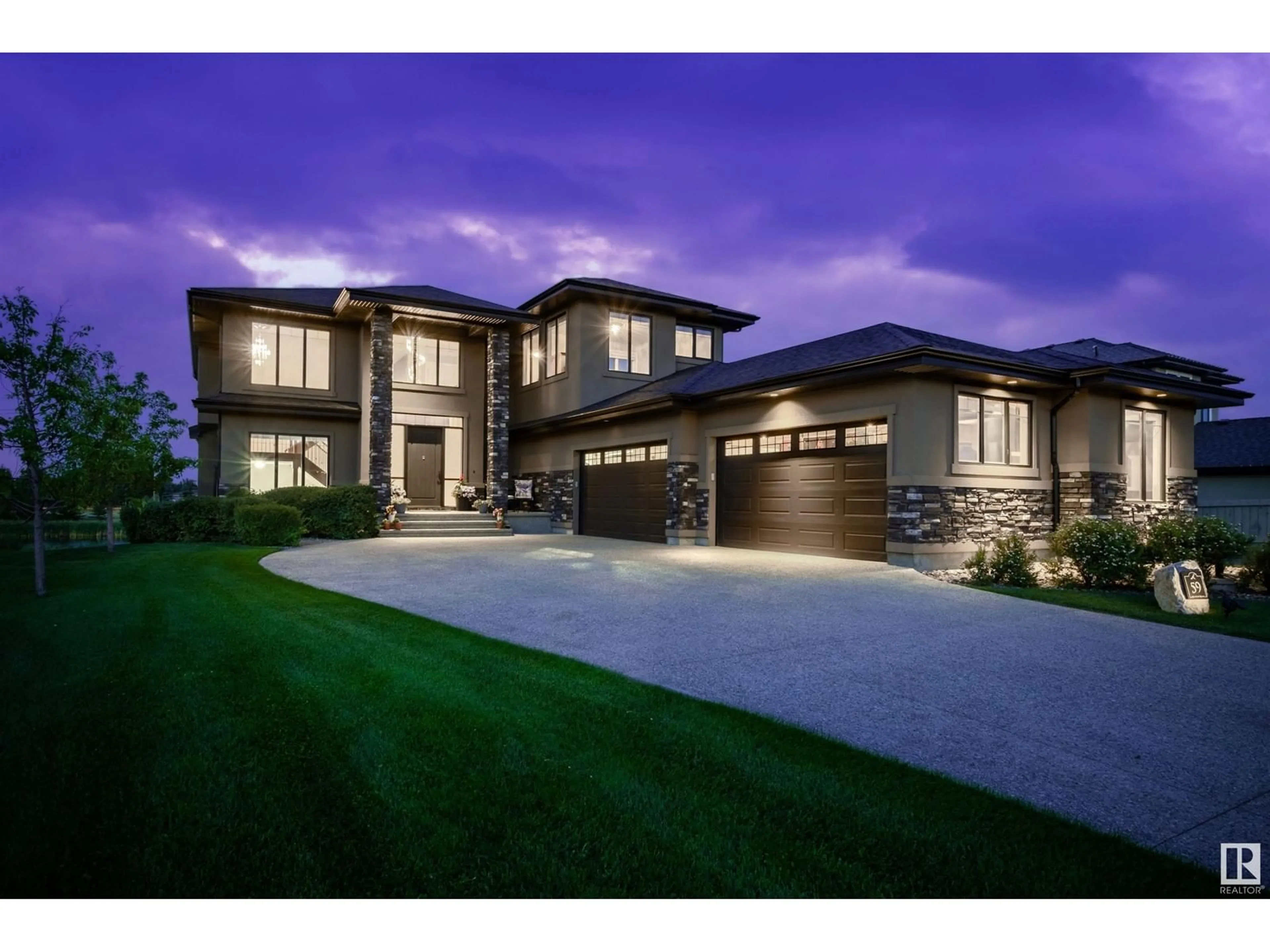 Home with brick exterior material, street for 52320 - 59 RGE ROAD 231, Rural Strathcona County Alberta T8B1A9