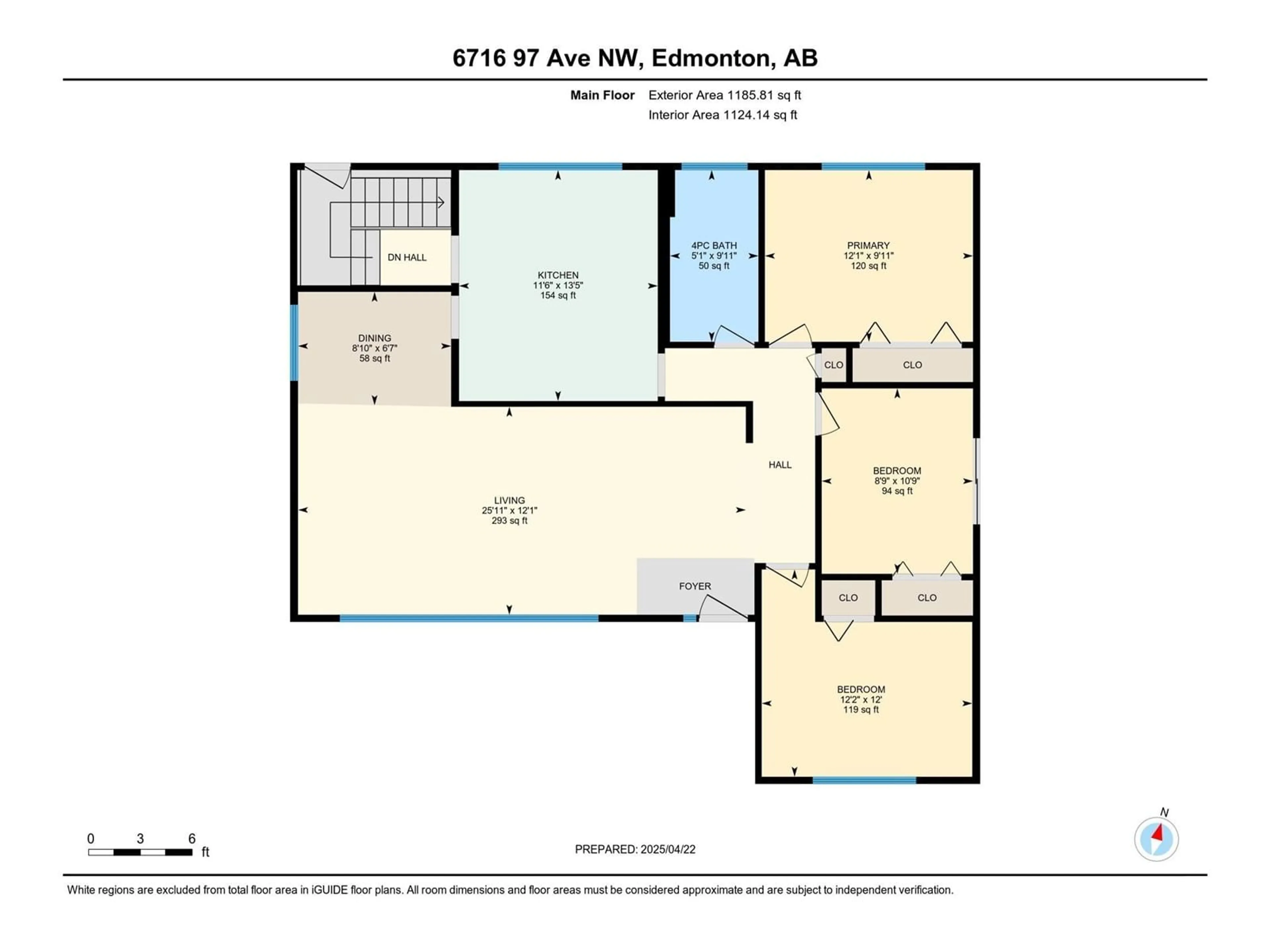 Floor plan for 6716 97 AV, Edmonton Alberta T6B1C5