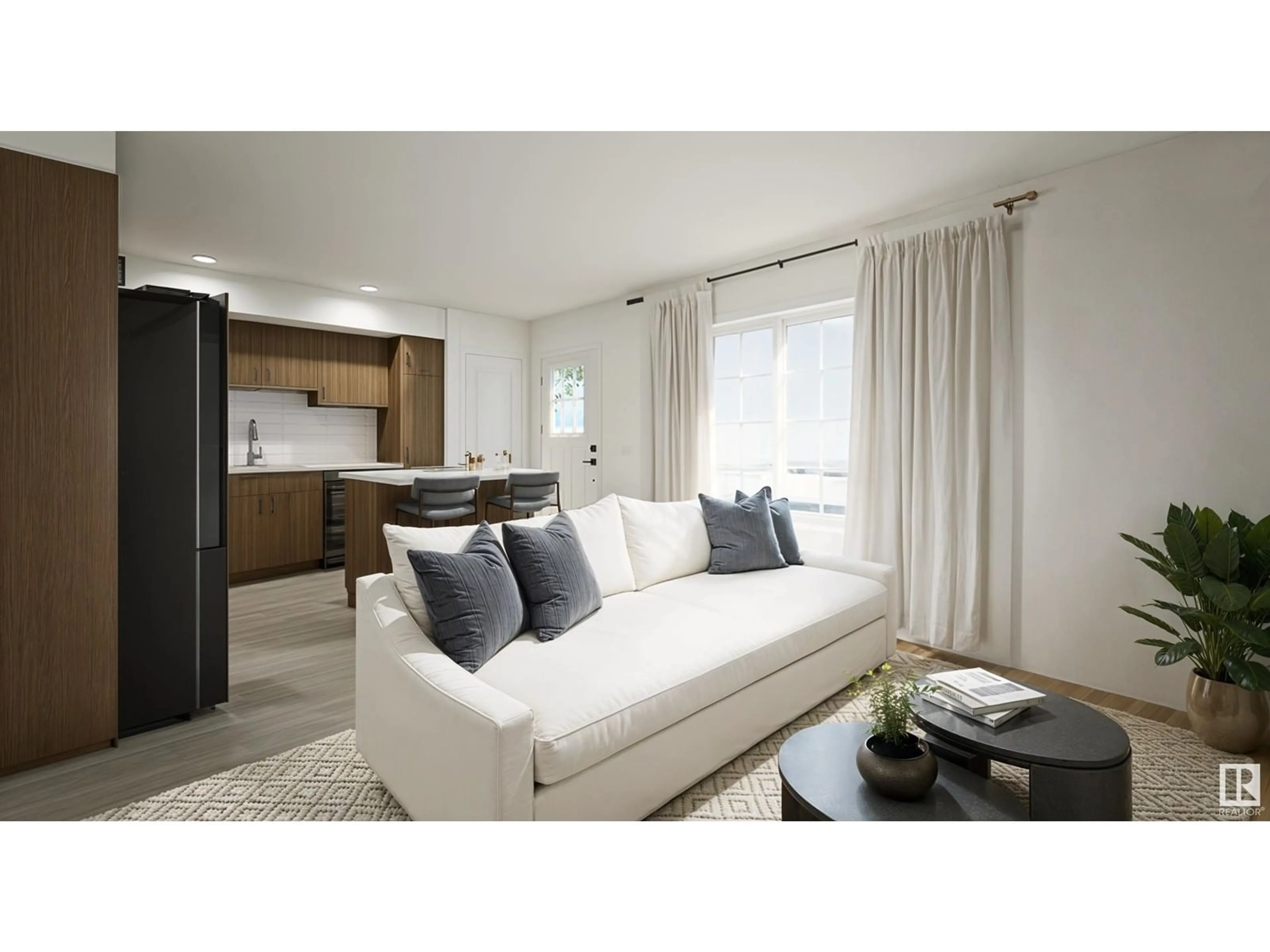 Living room with furniture, unknown for #41 - 17319 5 ST, Edmonton Alberta T5Y4G2