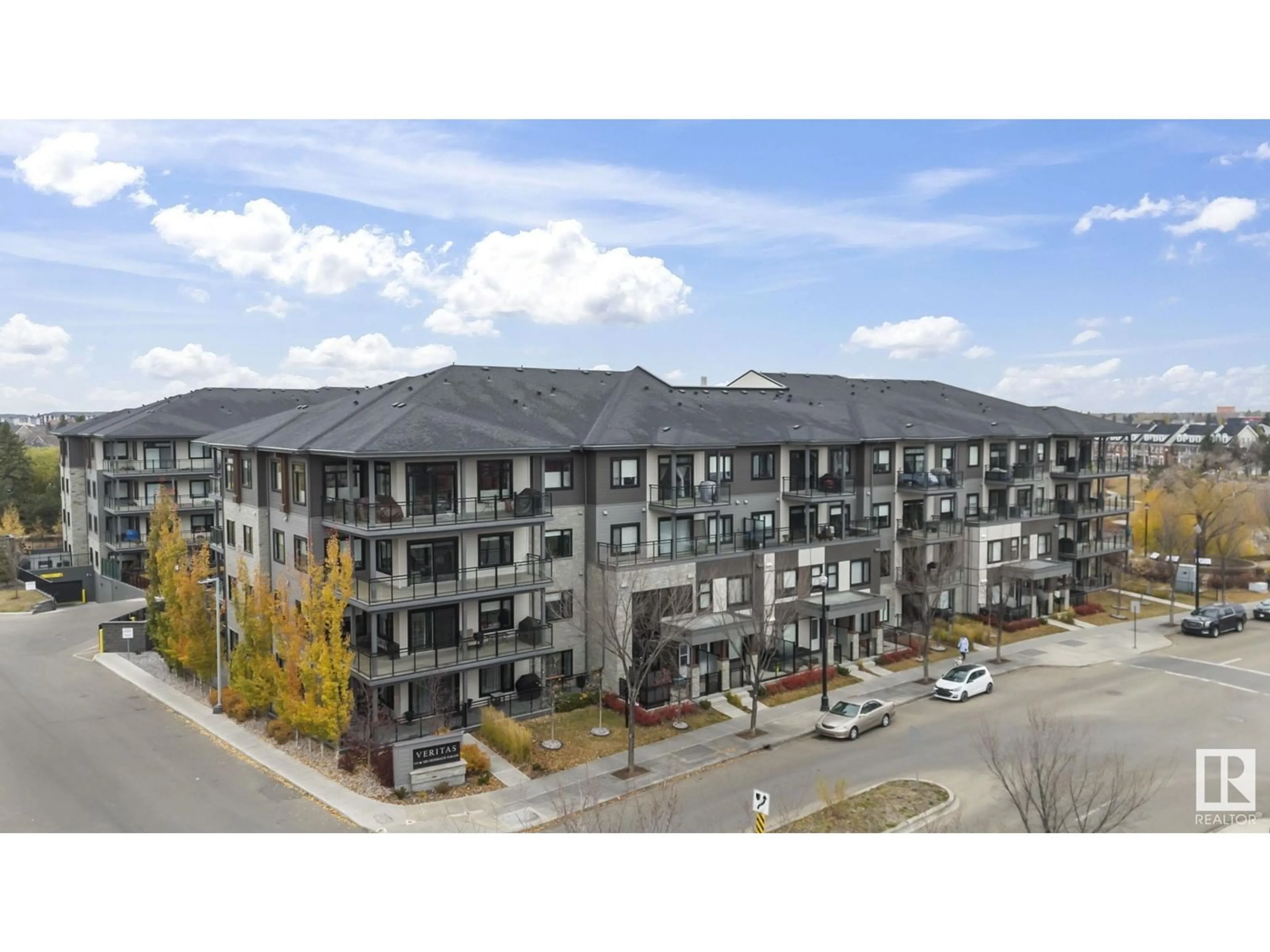 A pic from outside/outdoor area/front of a property/back of a property/a pic from drone, unknown for #223 - 524 GRIESBACH PR, Edmonton Alberta T5E6X2