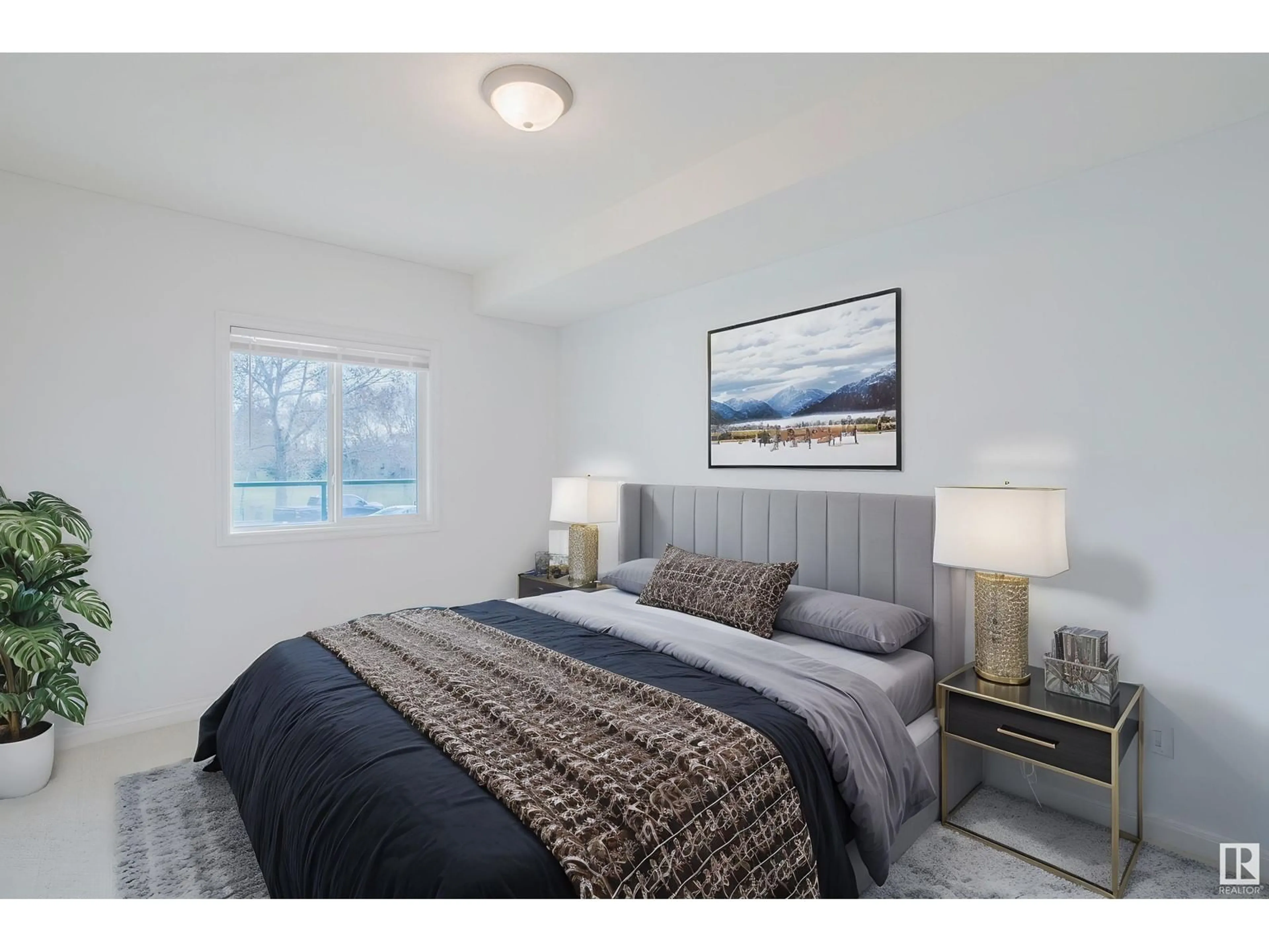 Bedroom with bed, unknown for 304 - 101 LEWIS ESTATES BV, Edmonton Alberta T5T6Y7