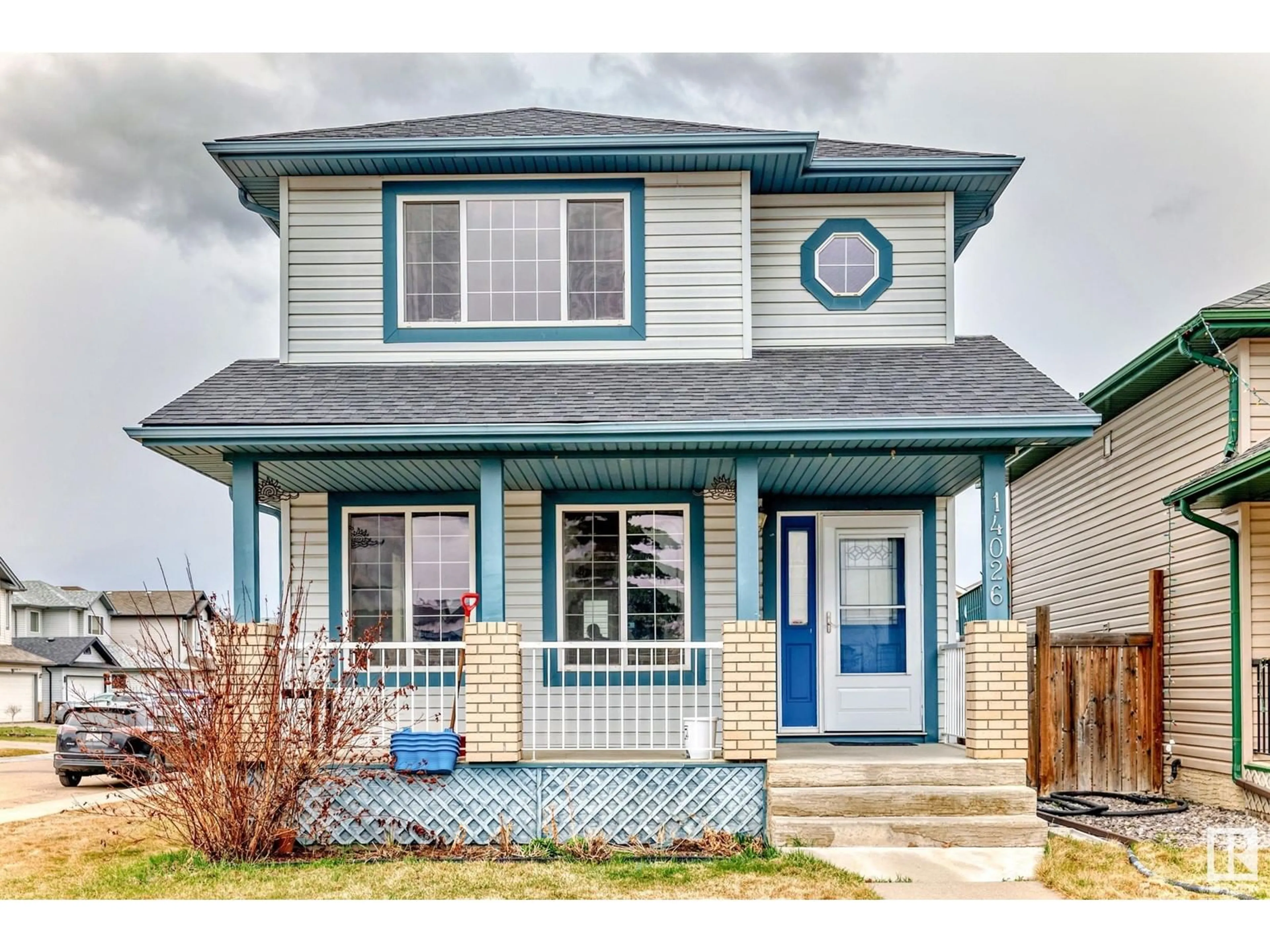 Home with vinyl exterior material, street for 14026 158A AV, Edmonton Alberta T6V1V7