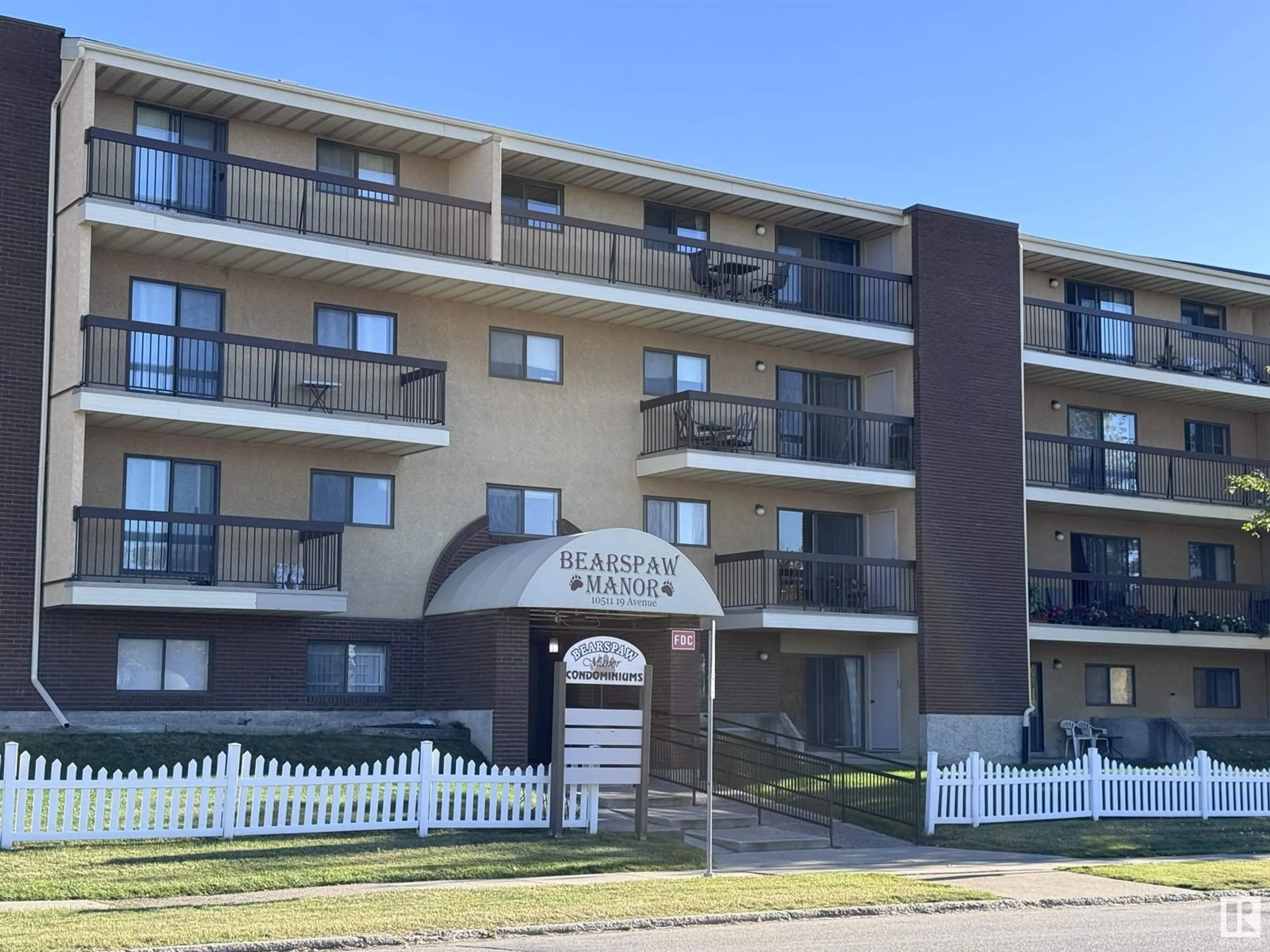 A pic from outside/outdoor area/front of a property/back of a property/a pic from drone, building for #103 - 10511 19 AV, Edmonton Alberta T6T5S8