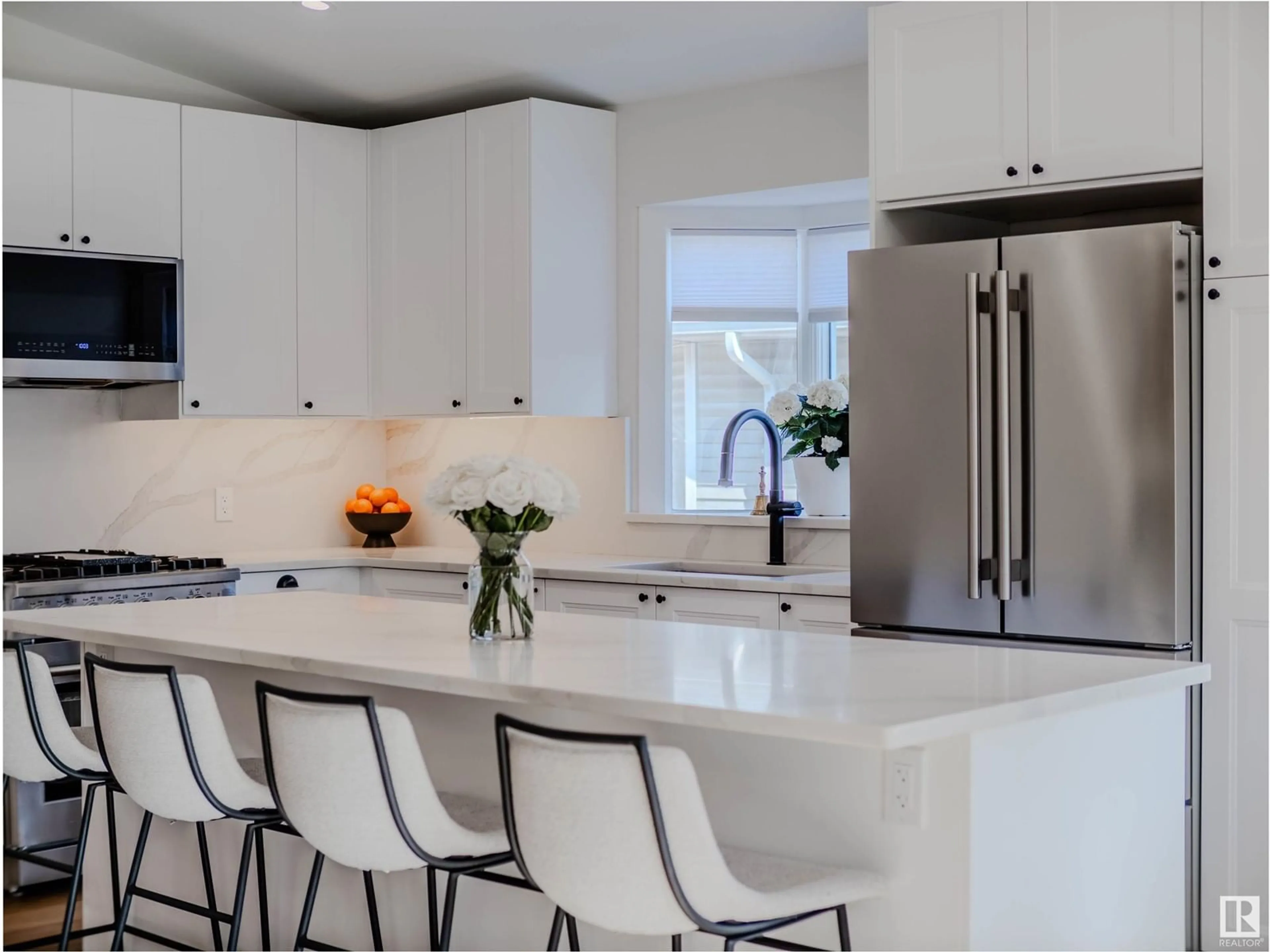 Contemporary kitchen, ceramic/tile floor for 261 HEAGLE CR, Edmonton Alberta T6R1W2
