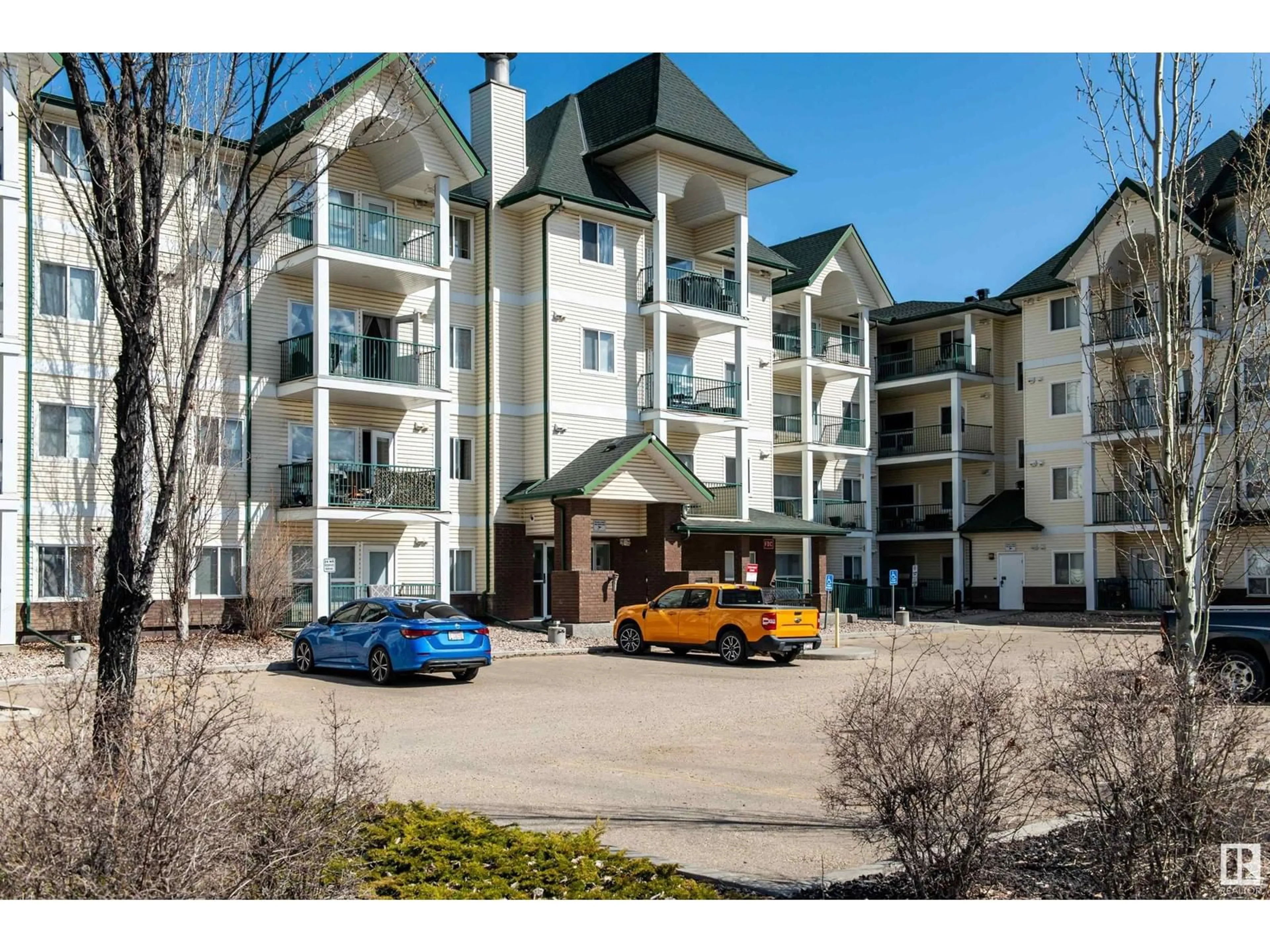 A pic from outside/outdoor area/front of a property/back of a property/a pic from drone, unknown for #417 - 13635 34 ST, Edmonton Alberta T5A0C4