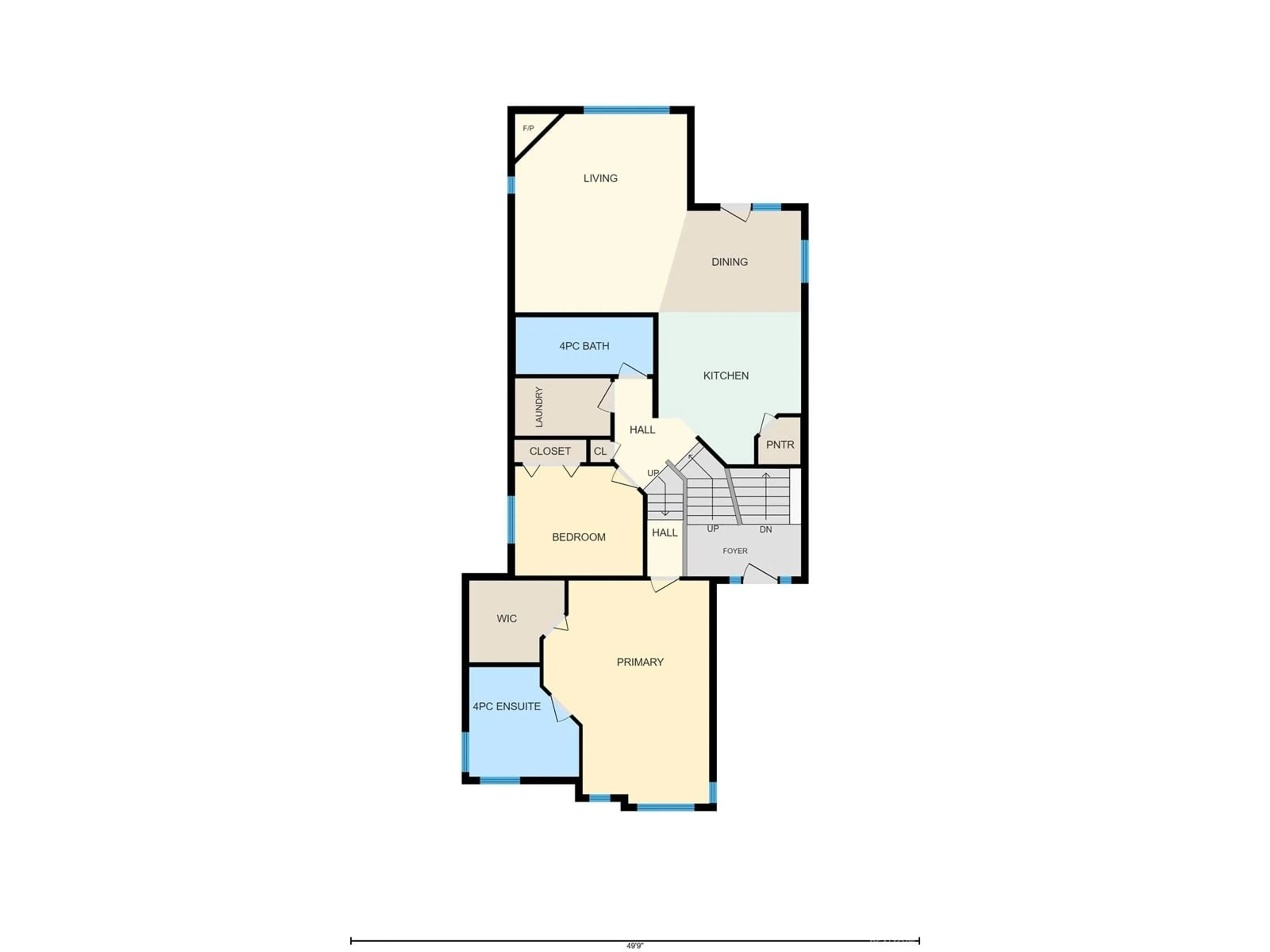 Floor plan for NW - 9219 209 ST, Edmonton Alberta T5T3Y5