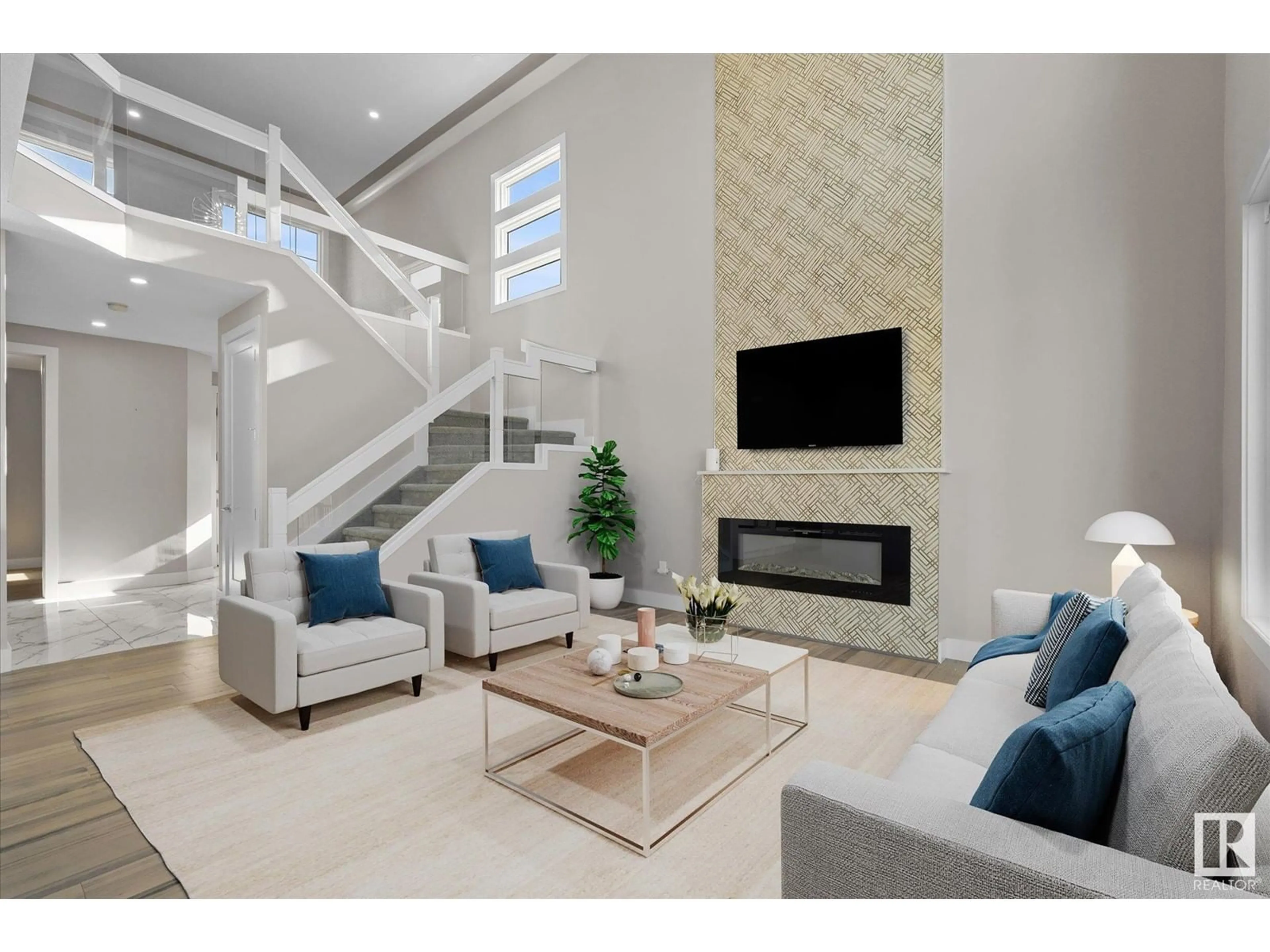 Living room with furniture, ceramic/tile floor for 11 LINCOLN COURT, Spruce Grove Alberta T7X0N5