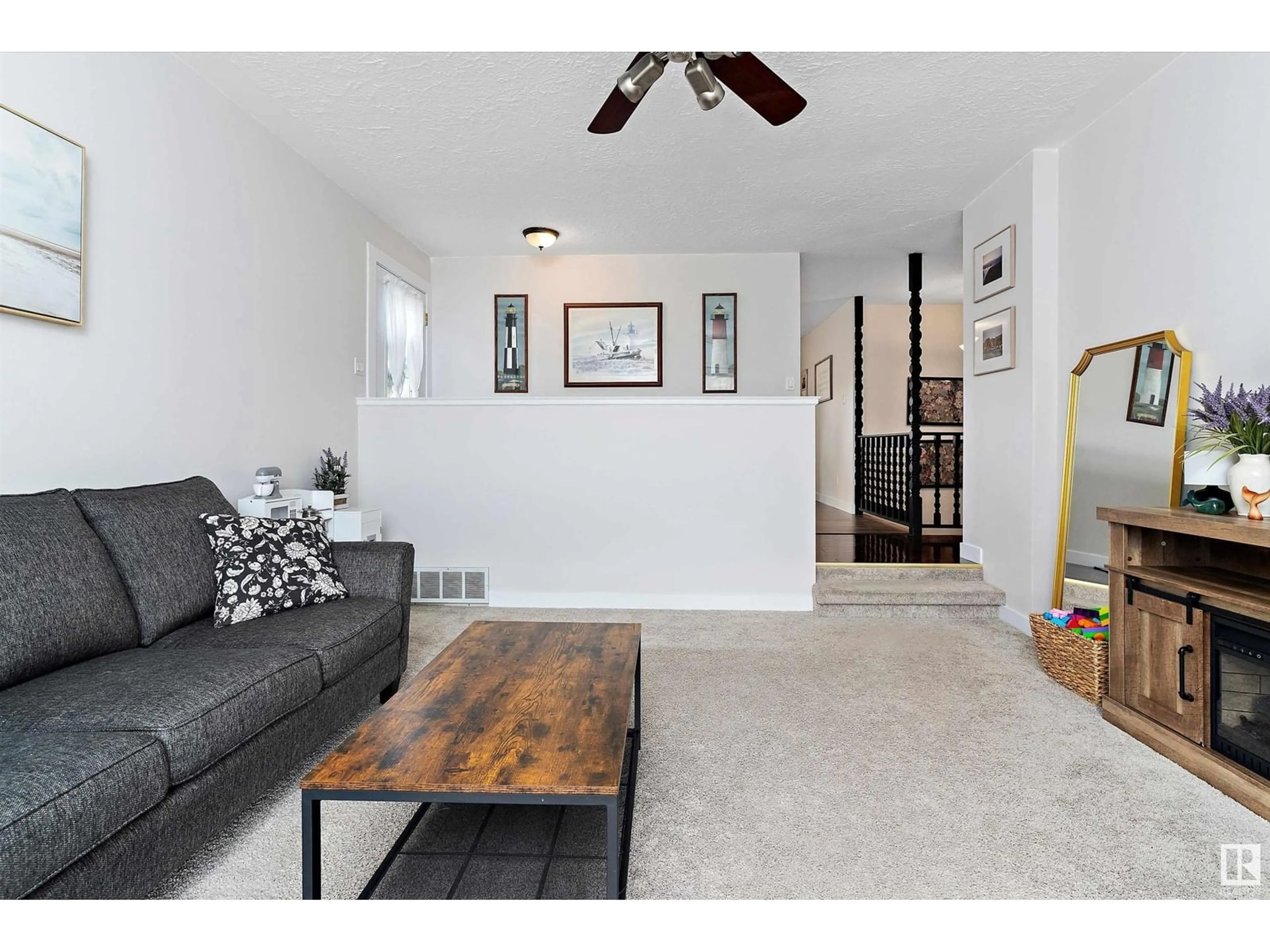Living room with furniture, unknown for 4807 56 AV, Tofield Alberta T0B4J0