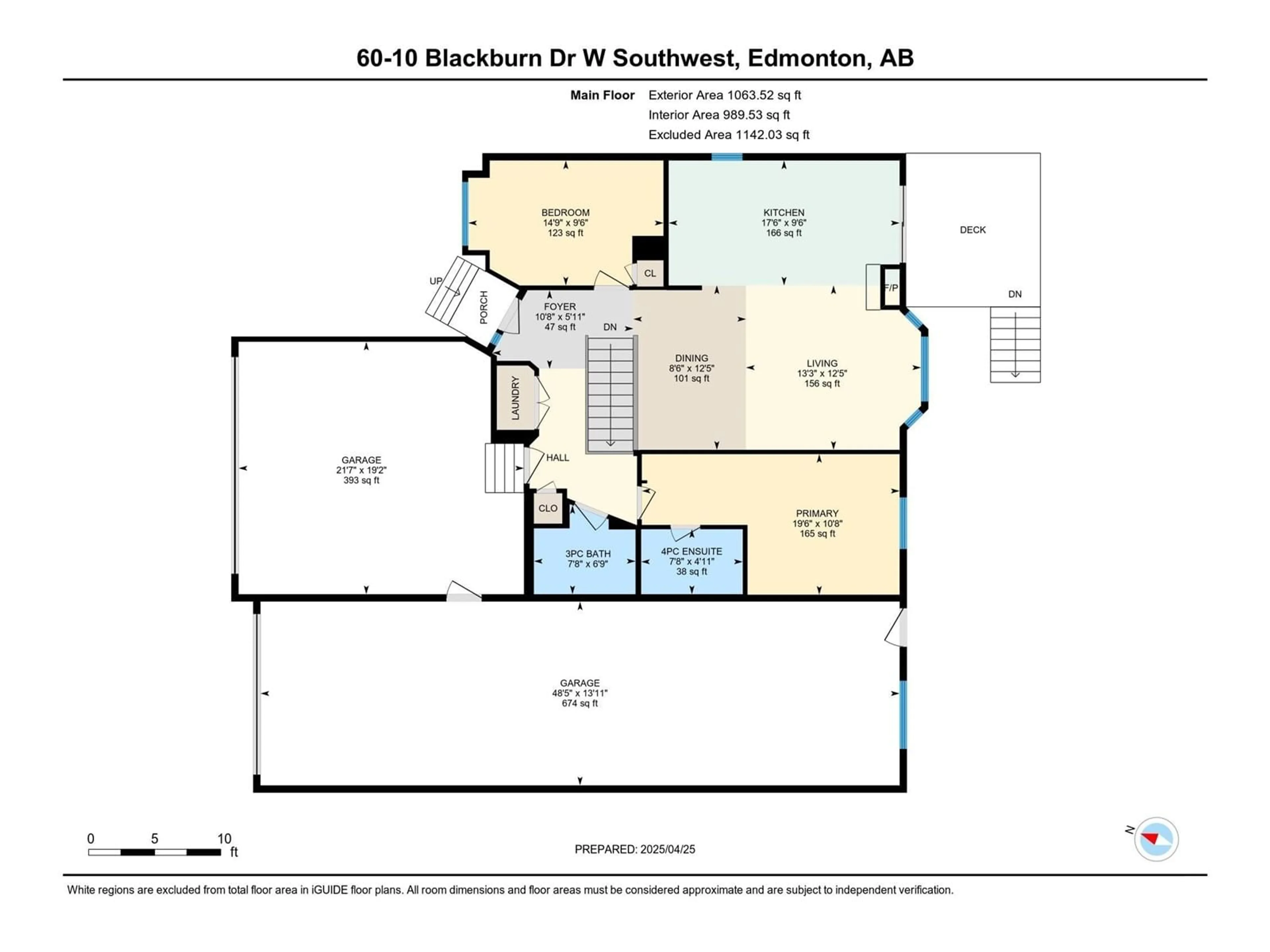 Floor plan for 10 - 60 BLACKBURN DR, Edmonton Alberta T6W1C2