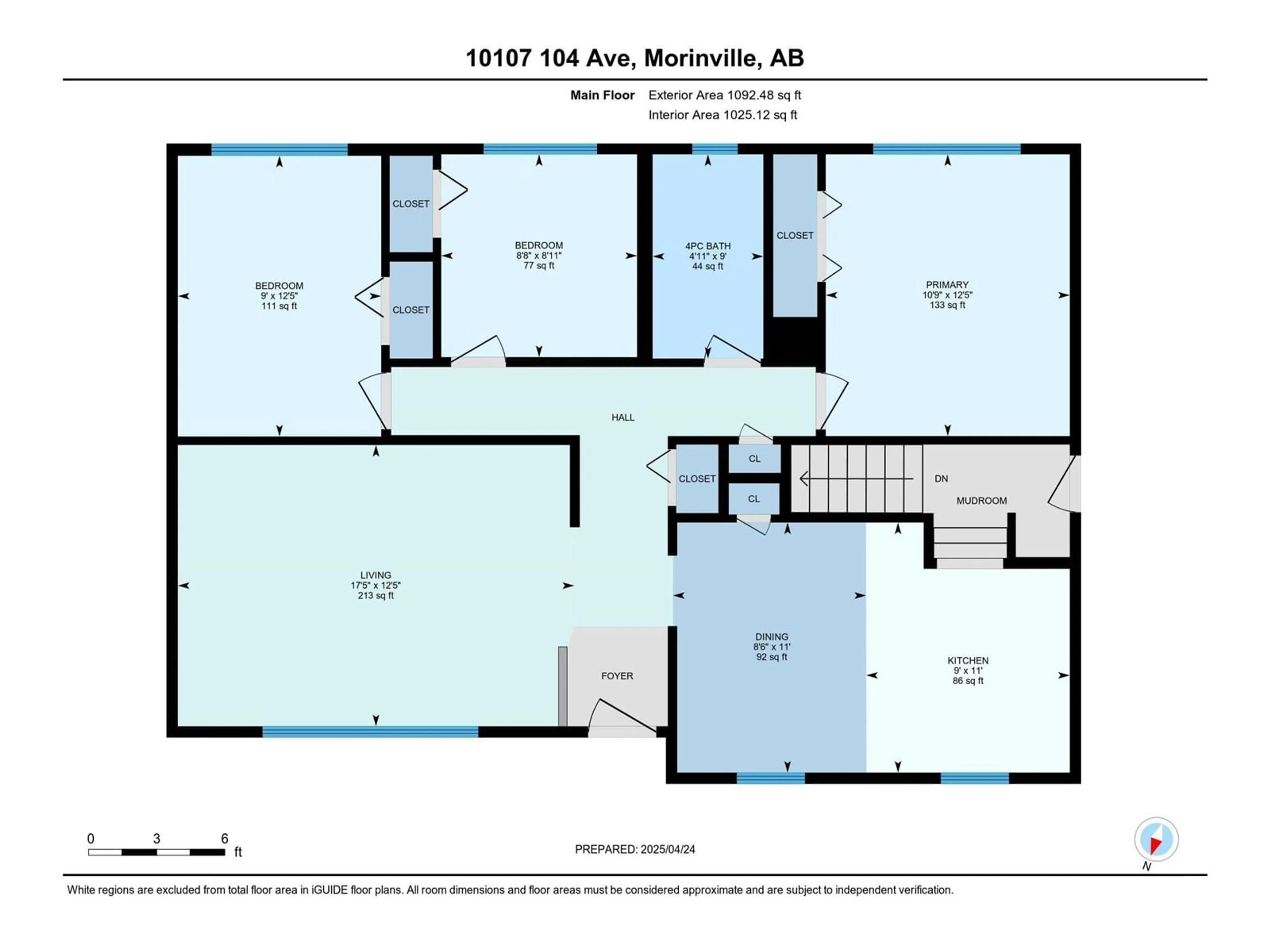 Floor plan for 10107 104 AV, Morinville Alberta T8R1A8