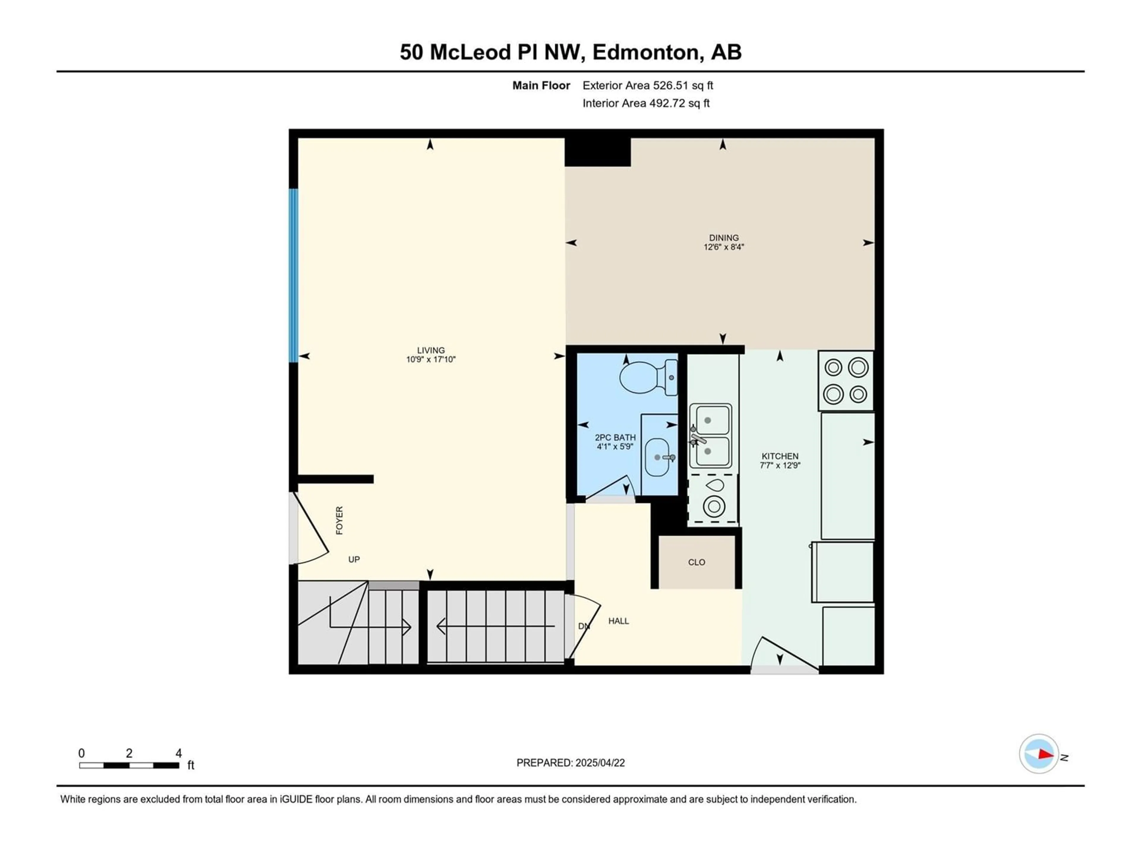 Floor plan for 50 MCLEOD PL, Edmonton Alberta T5A3A8