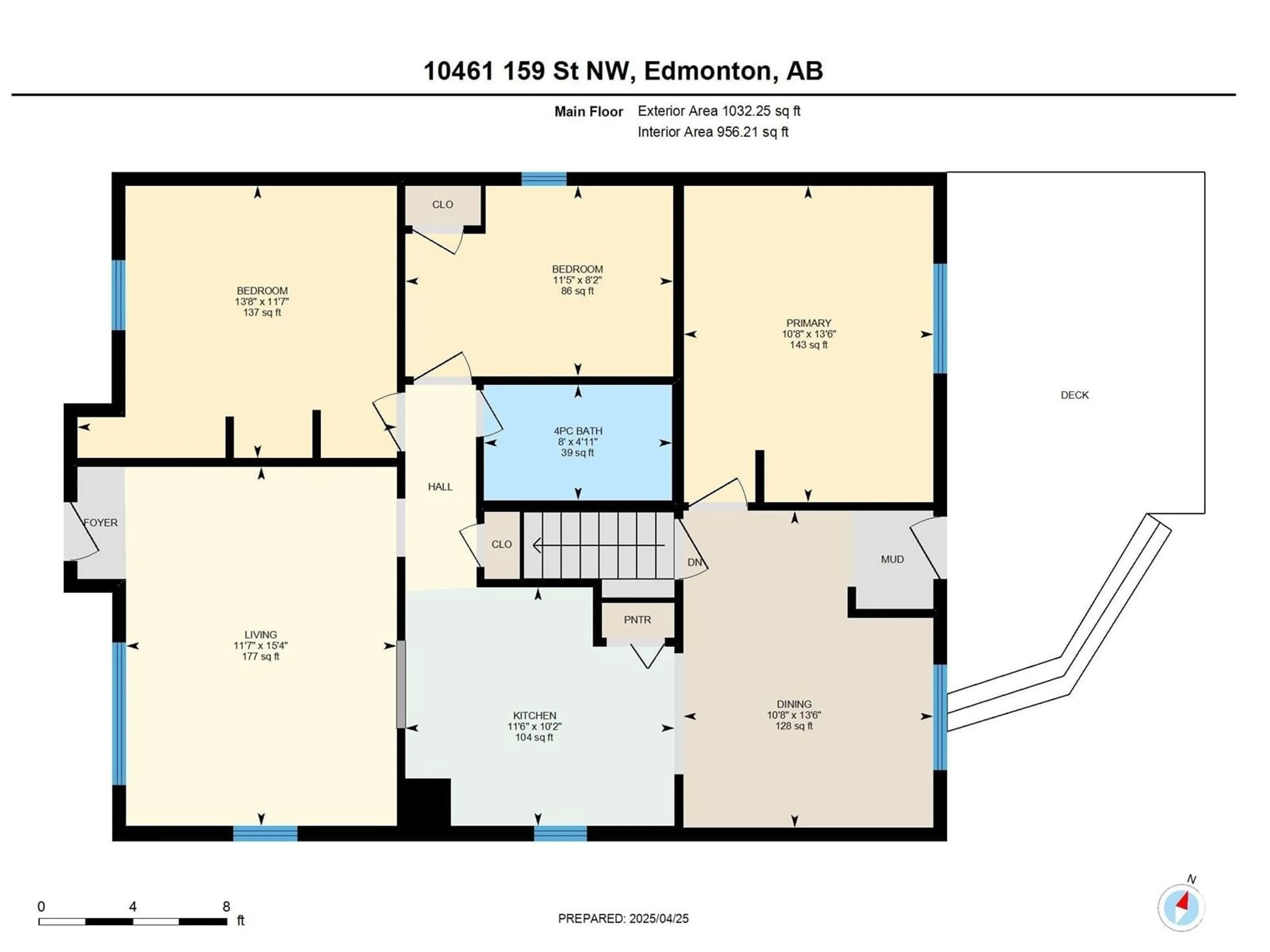 Floor plan for 10461 159 ST, Edmonton Alberta T5P3A8