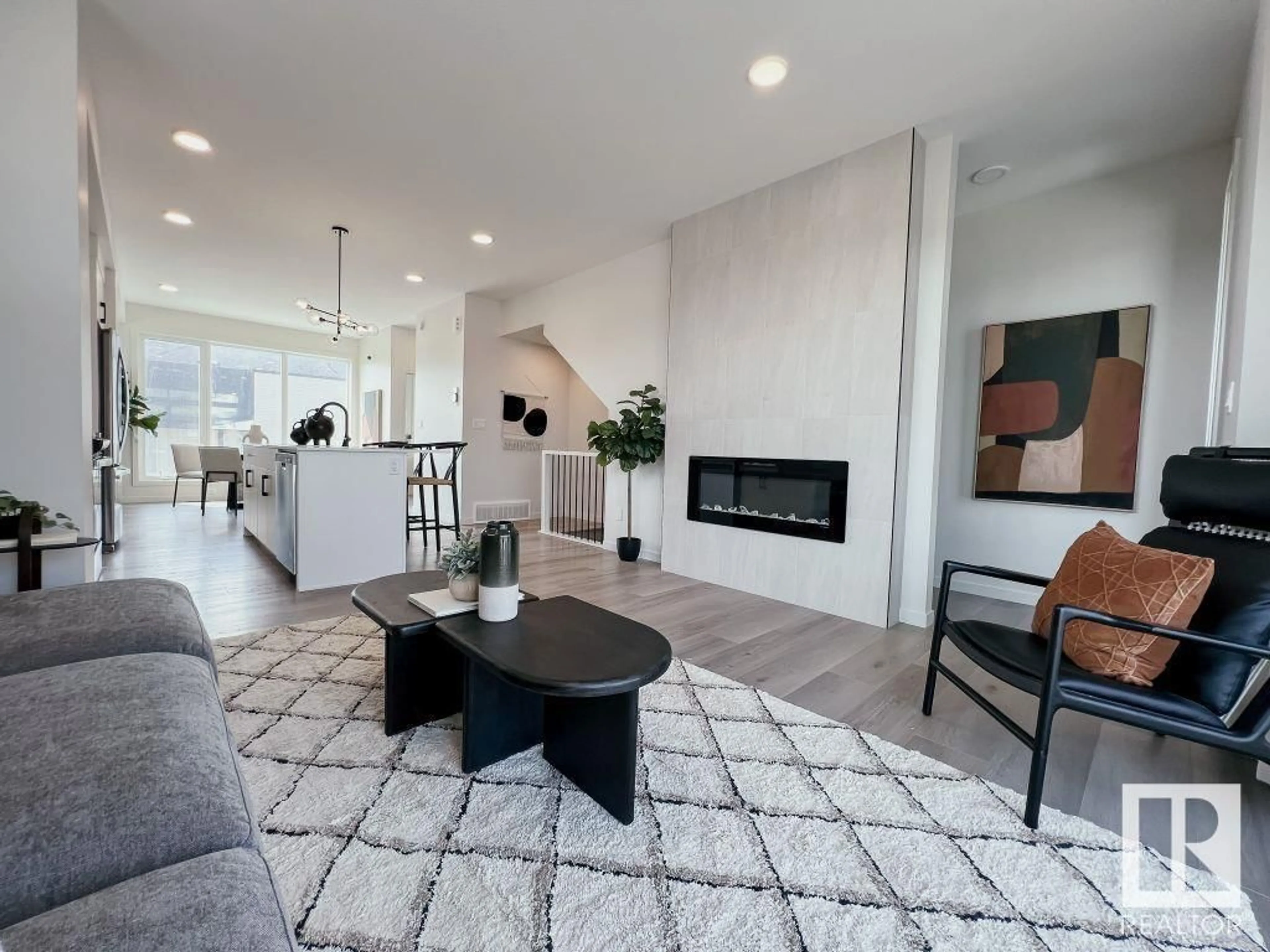 Living room with furniture, unknown for SW - 3240 KESWICK WY, Edmonton Alberta T6W5N8
