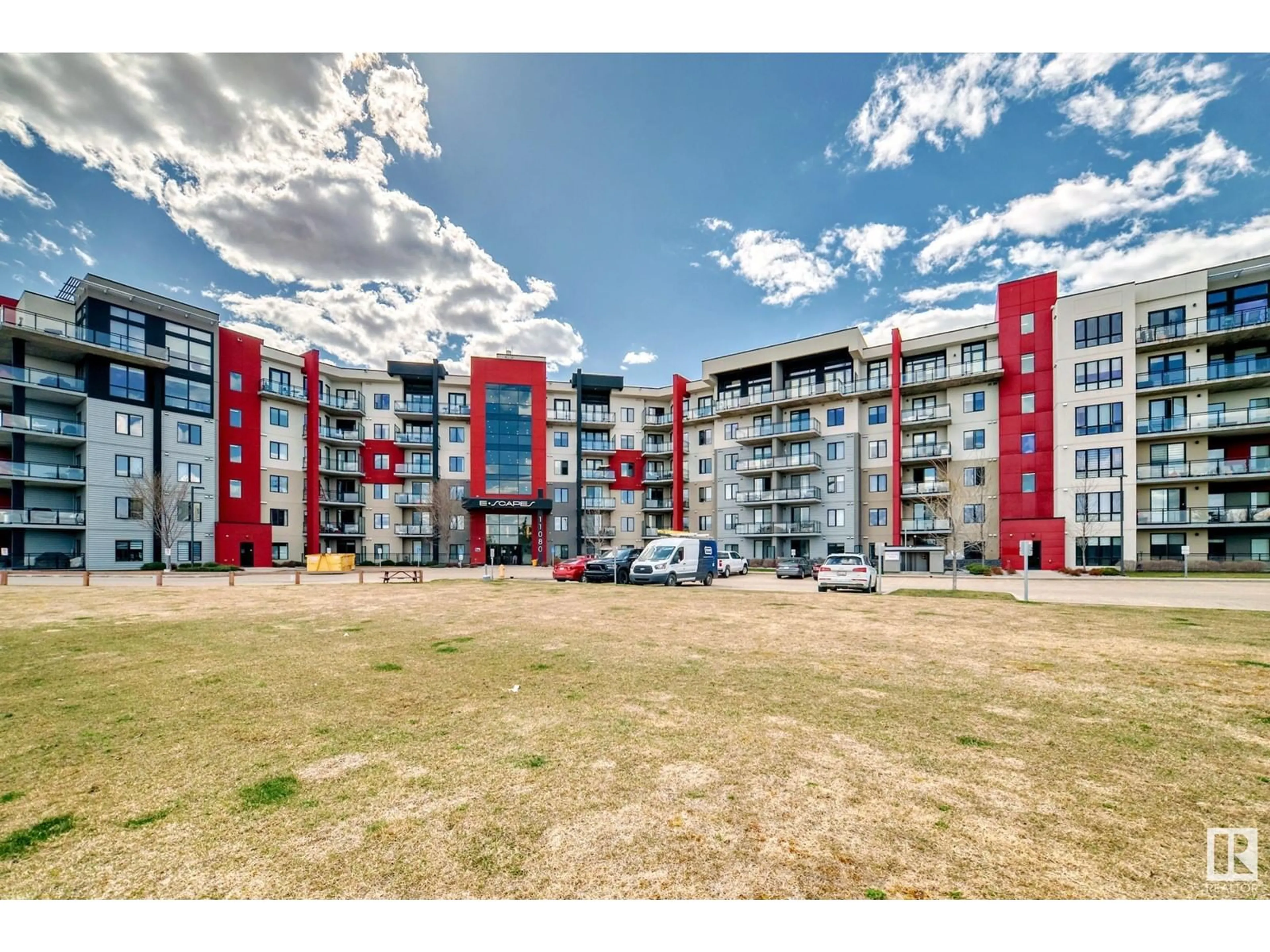 A pic from outside/outdoor area/front of a property/back of a property/a pic from drone, building for 506 - 11080 ELLERSLIE RD, Edmonton Alberta T6W2C2