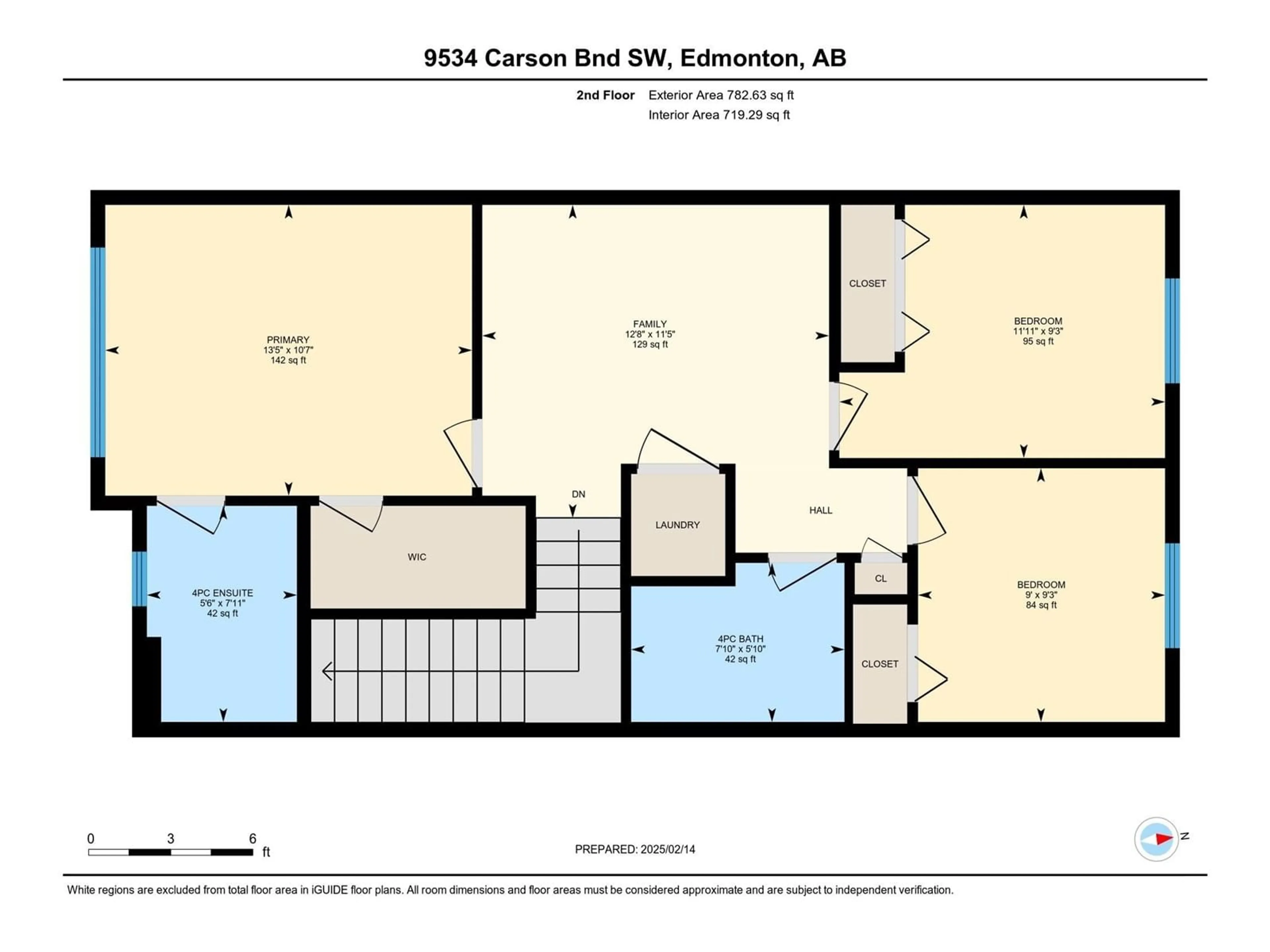 Floor plan for SW - 9534 CARSON BEND BN, Edmonton Alberta T6W5H6