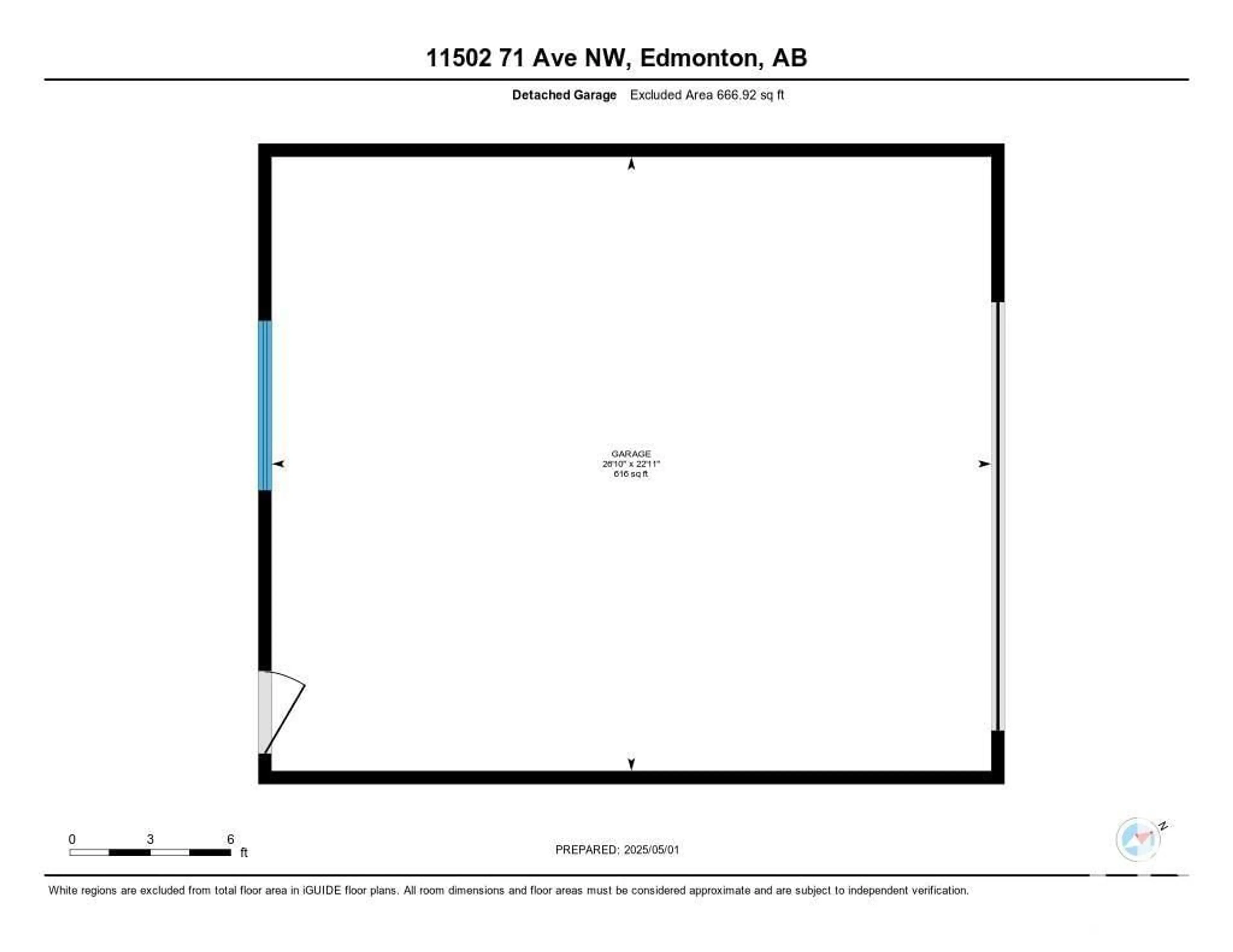 Floor plan for 11502 71 AV, Edmonton Alberta T6G0A7