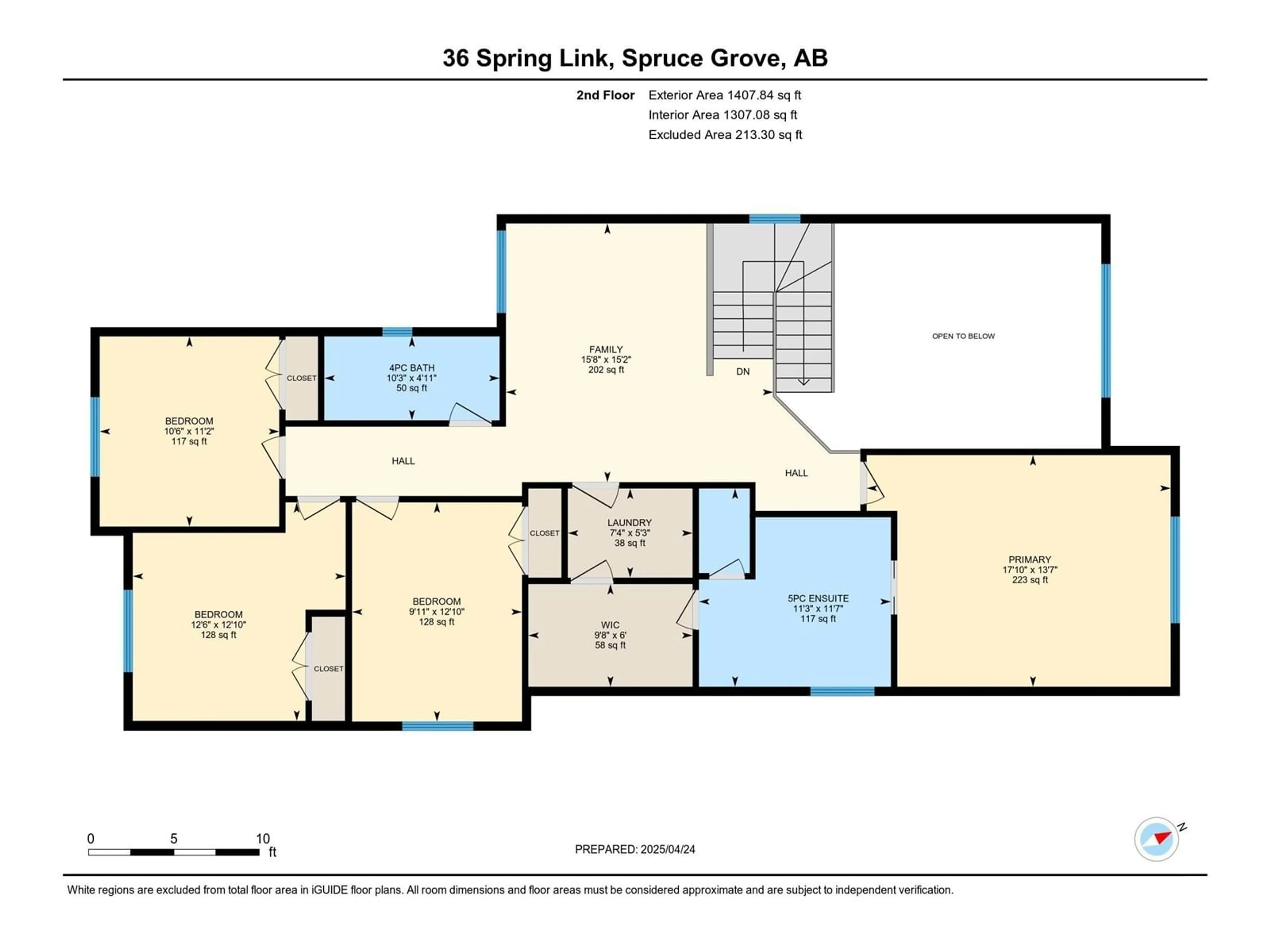 Floor plan for 36 SPRING LI, Spruce Grove Alberta T7X0L6