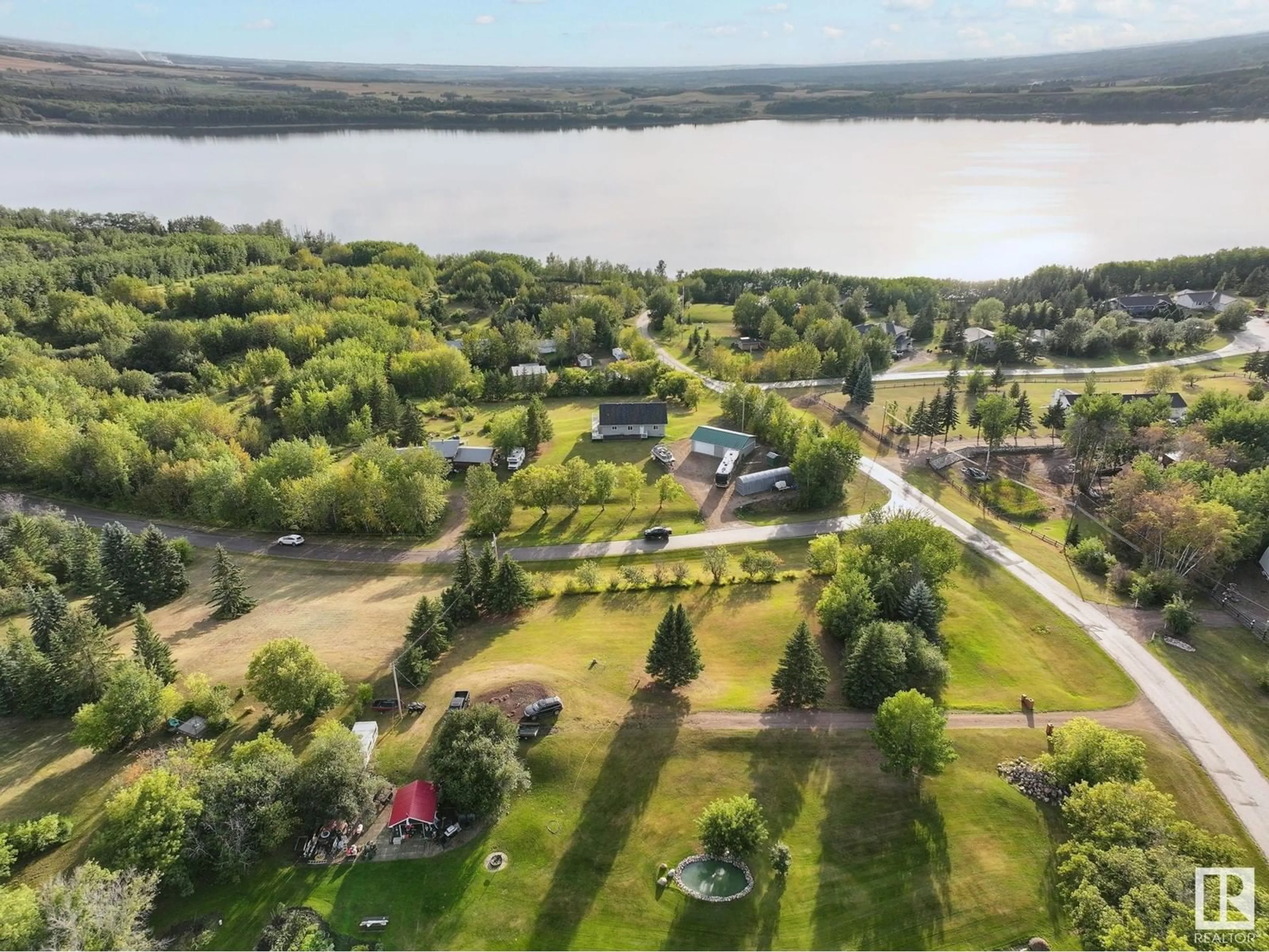 A pic from outside/outdoor area/front of a property/back of a property/a pic from drone, water/lake/river/ocean view for 418 MONS VIEW WAY, Rural Smoky Lake County Alberta T0A3C0