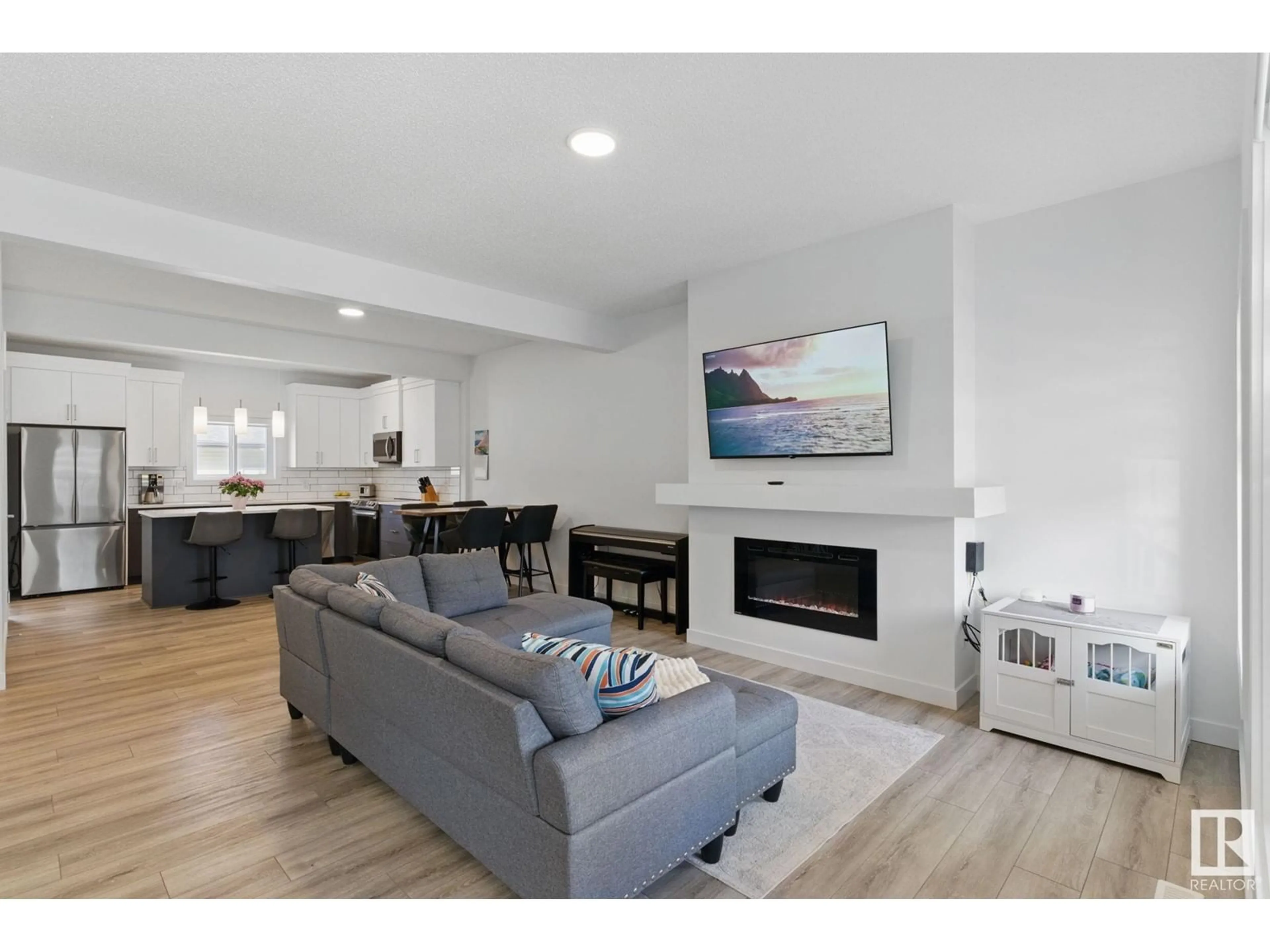 Living room with furniture, unknown for 6624 46 AV, Beaumont Alberta T4X2Z4