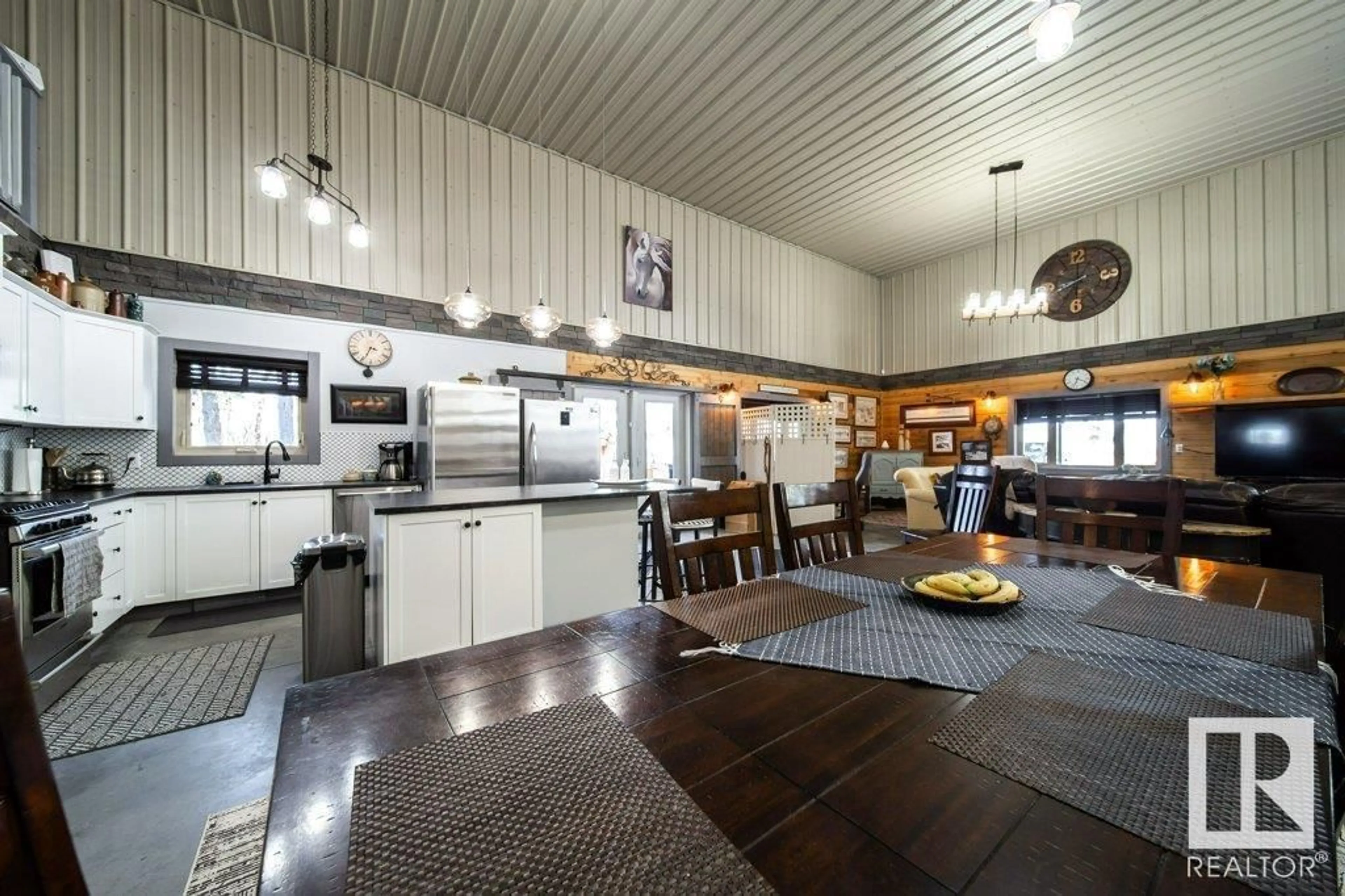 Open concept kitchen, unknown for 48003 RGE RD 60, Rural Brazeau County Alberta T0C0P0