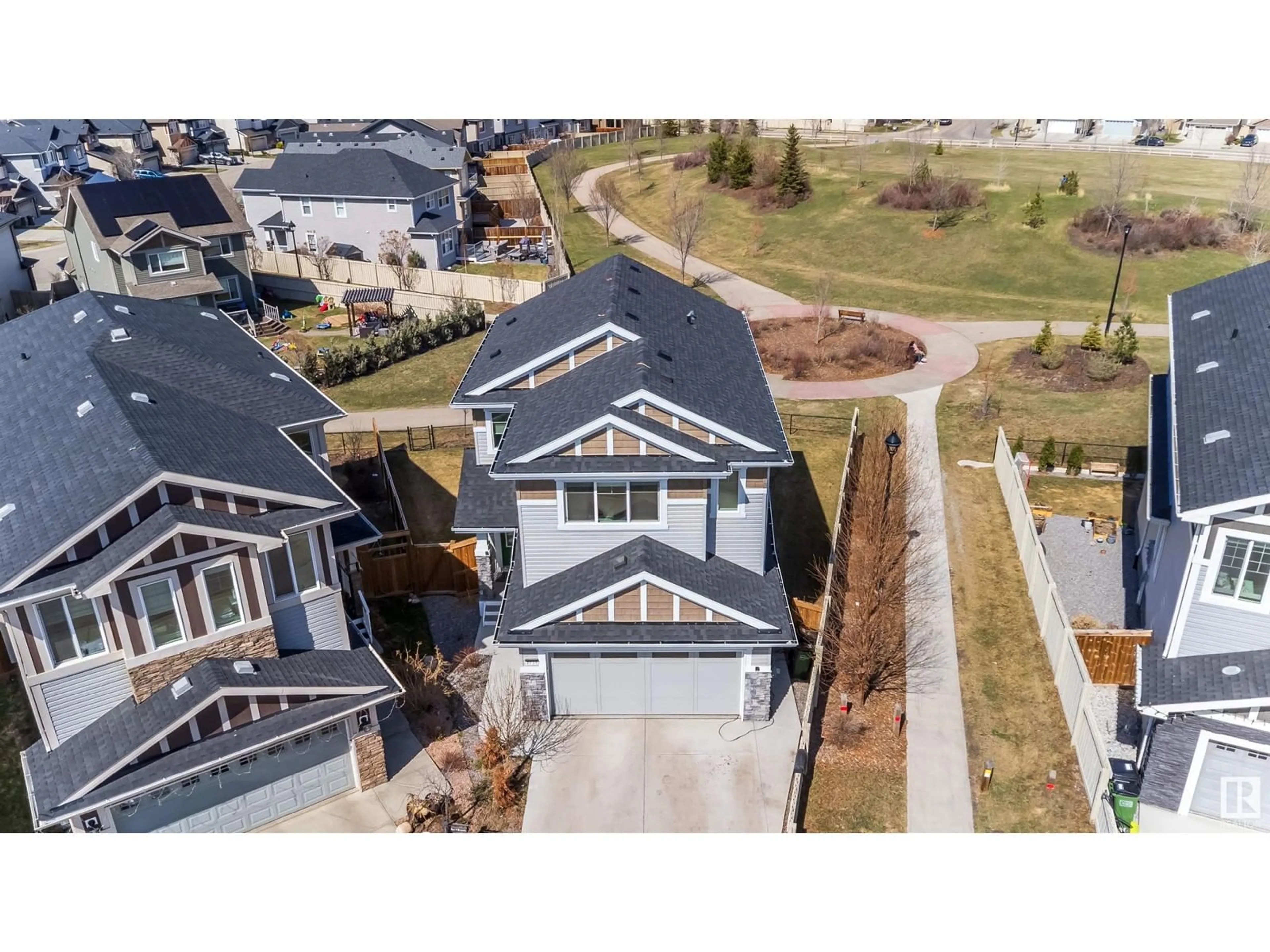 A pic from outside/outdoor area/front of a property/back of a property/a pic from drone, street for 2738 ANTON PL, Edmonton Alberta T6W3T6
