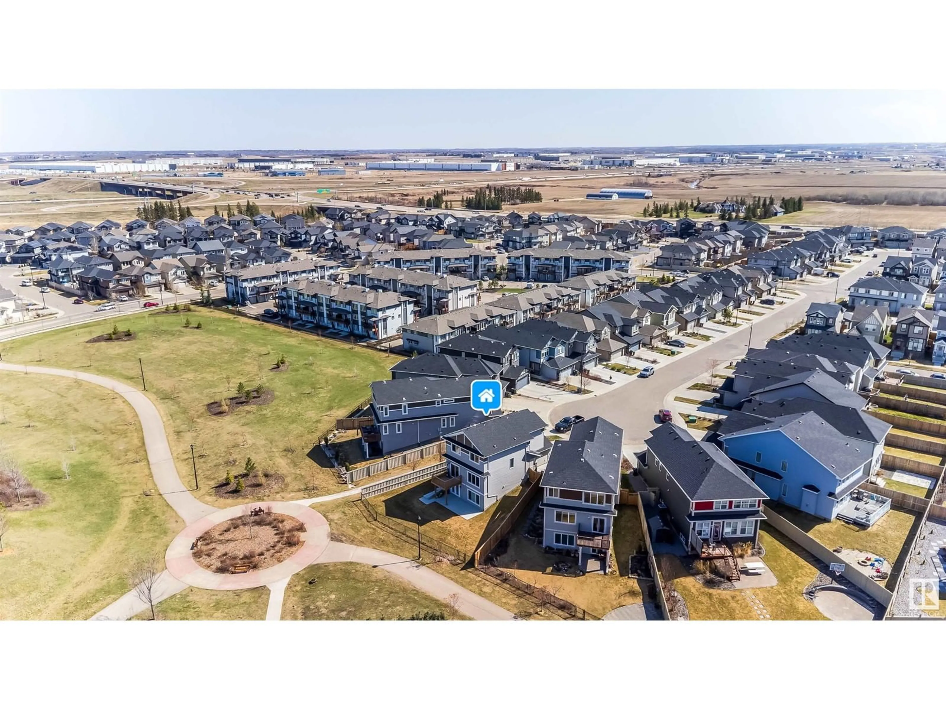 A pic from outside/outdoor area/front of a property/back of a property/a pic from drone, water/lake/river/ocean view for 2738 ANTON PL, Edmonton Alberta T6W3T6