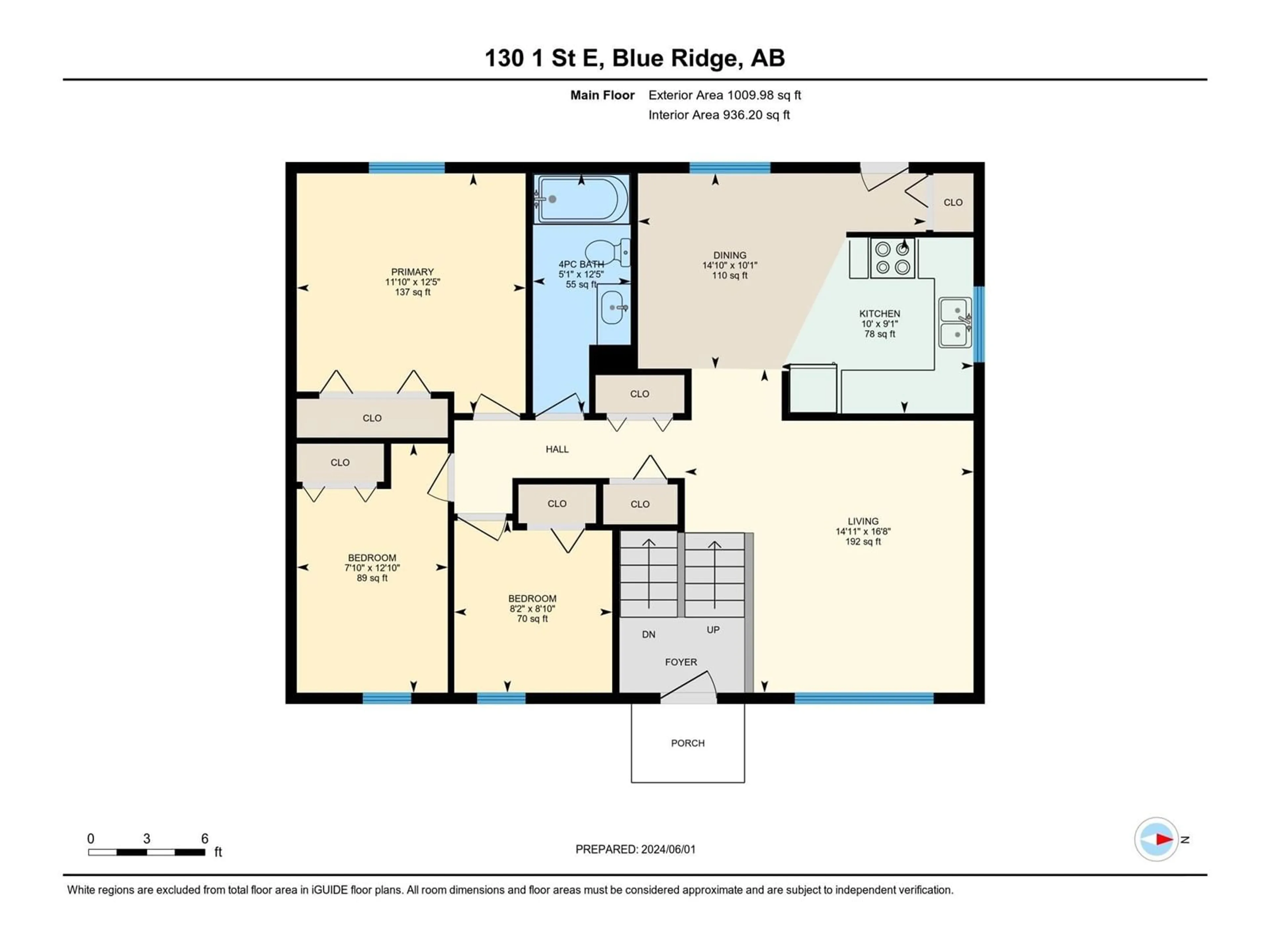 Floor plan for 130 1 ST, Blue Ridge Alberta T0E0B0