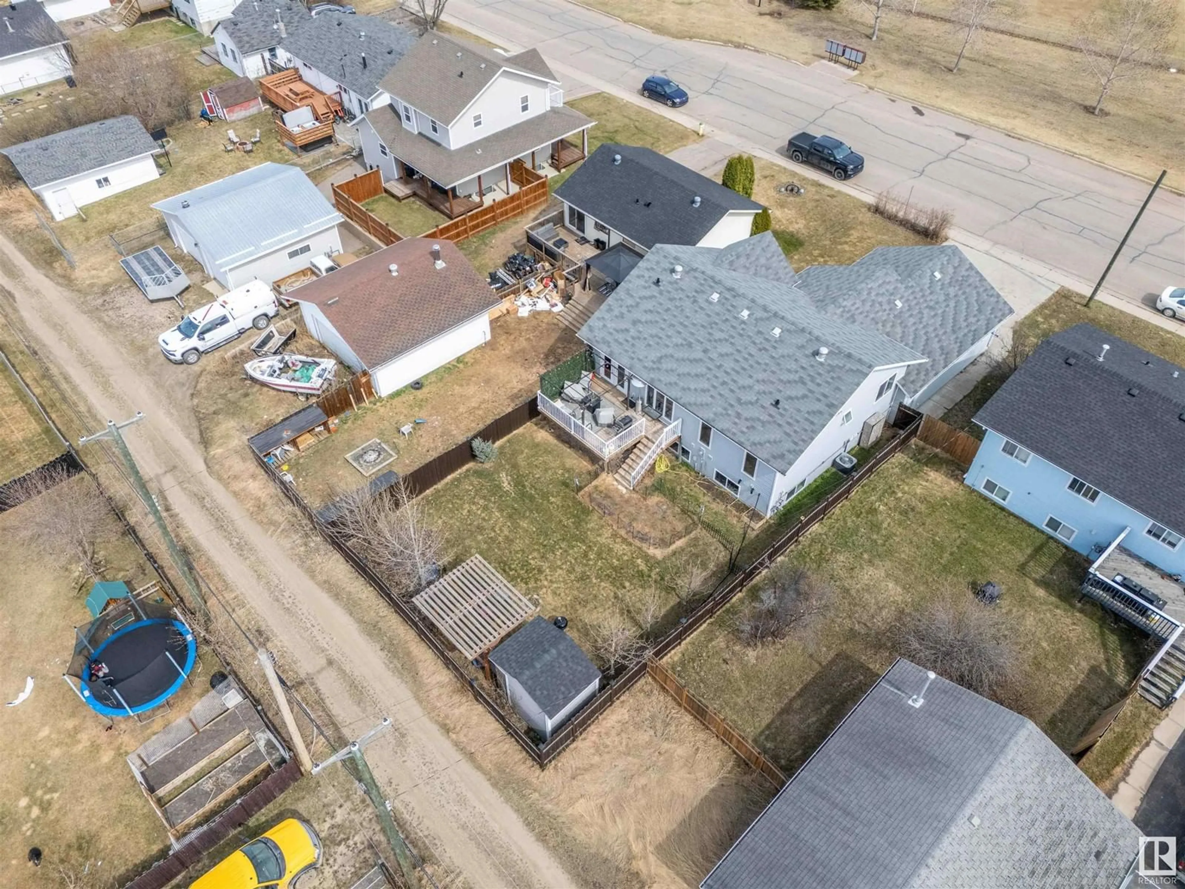 A pic from outside/outdoor area/front of a property/back of a property/a pic from drone, street for 1717 6 ST, Cold Lake Alberta T9N1L5