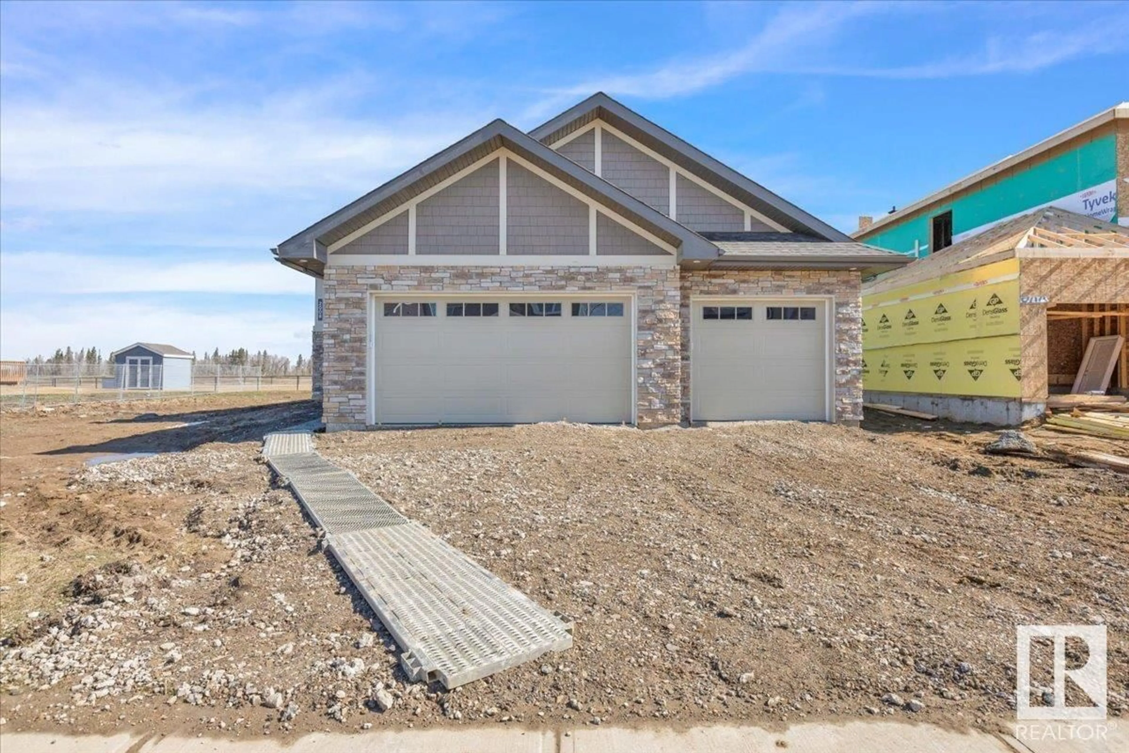 Home with brick exterior material, street for 2008 GENESIS LN, Stony Plain Alberta T7Z0G3