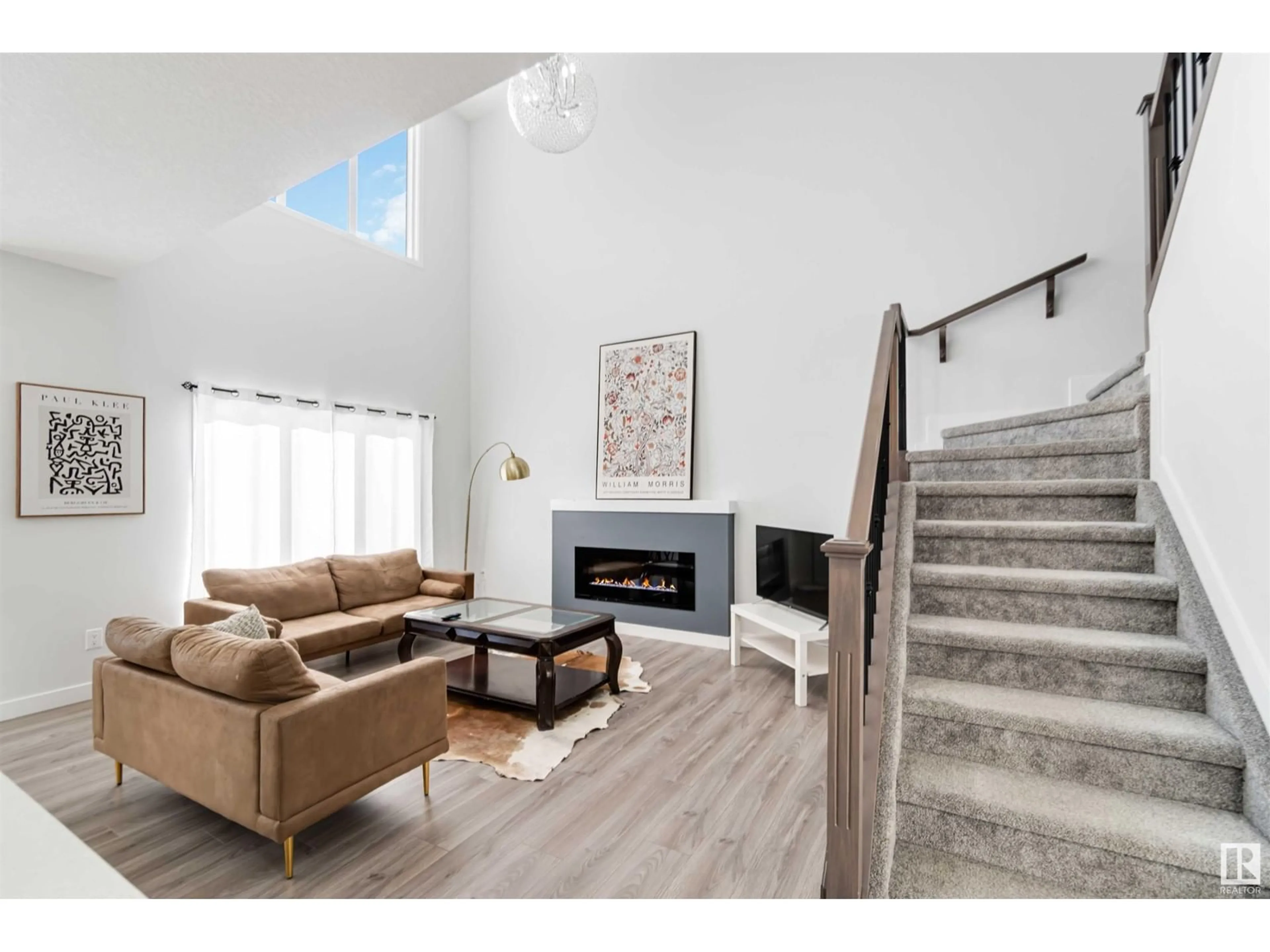 Living room with furniture, unknown for 20019 31 AV, Edmonton Alberta T6M1N7