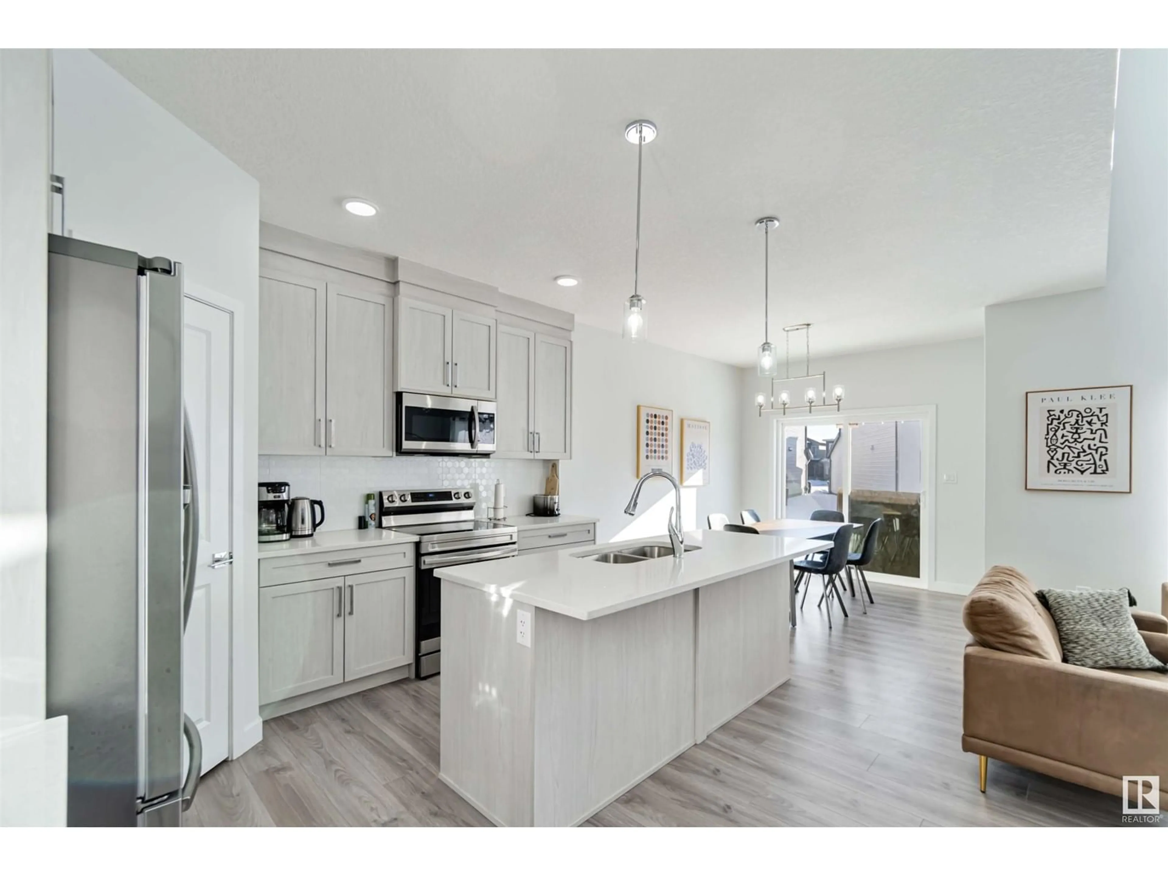 Open concept kitchen, unknown for 20019 31 AV, Edmonton Alberta T6M1N7