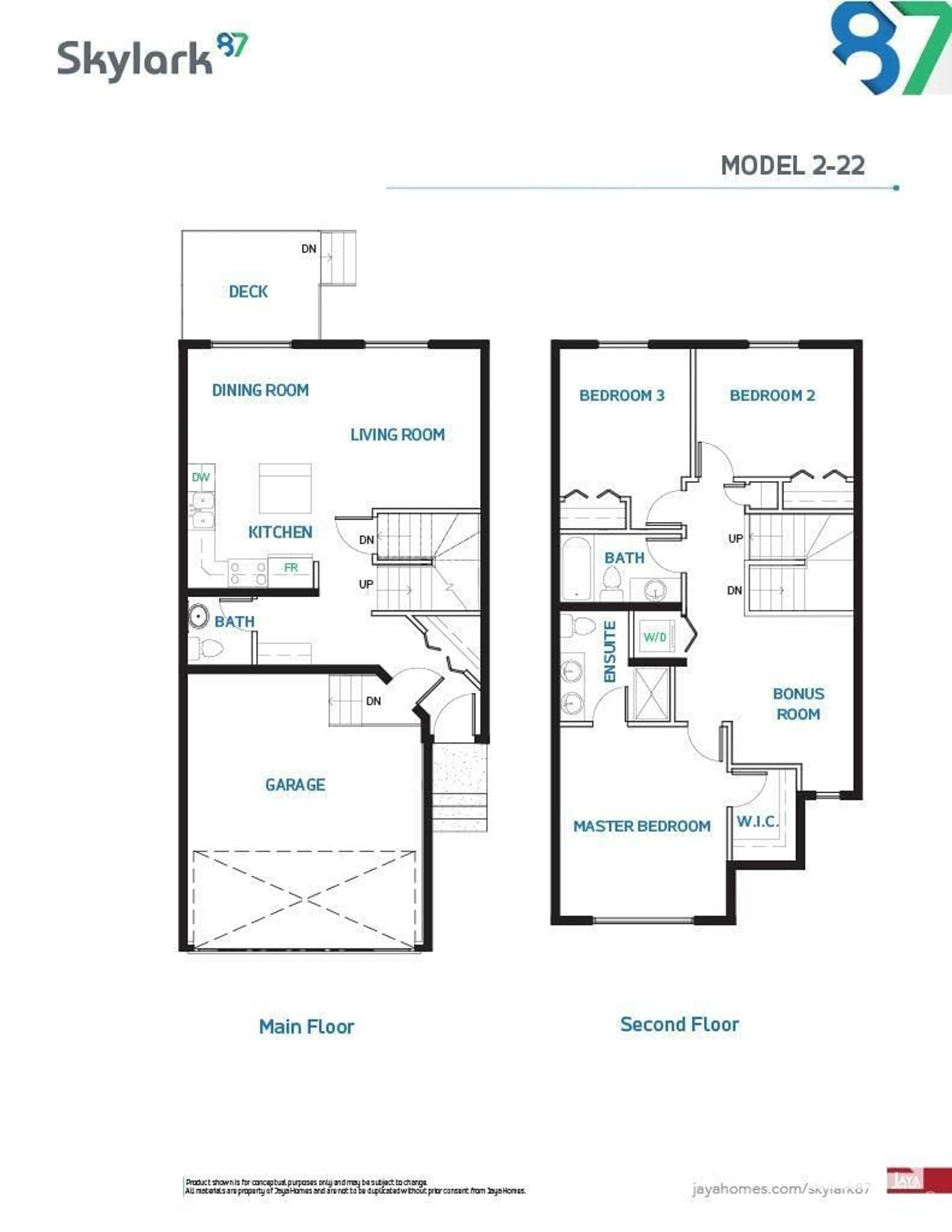 Floor plan for 55 13139 205 ST NW, Edmonton Alberta T5S0N1