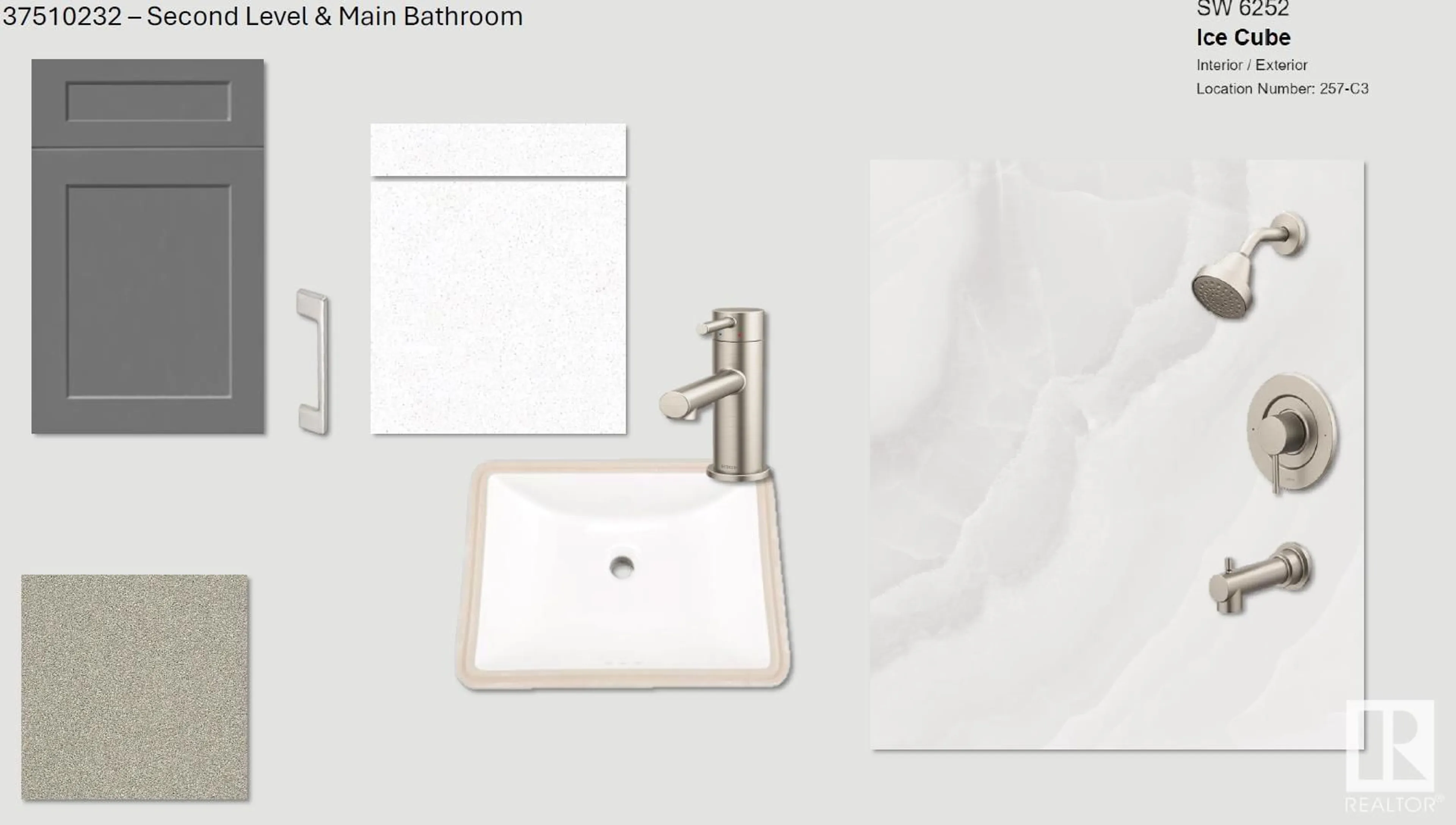 Standard bathroom, ceramic/tile floor for 1002 CORNERSTONE WY, Sherwood Park Alberta T8H3A2