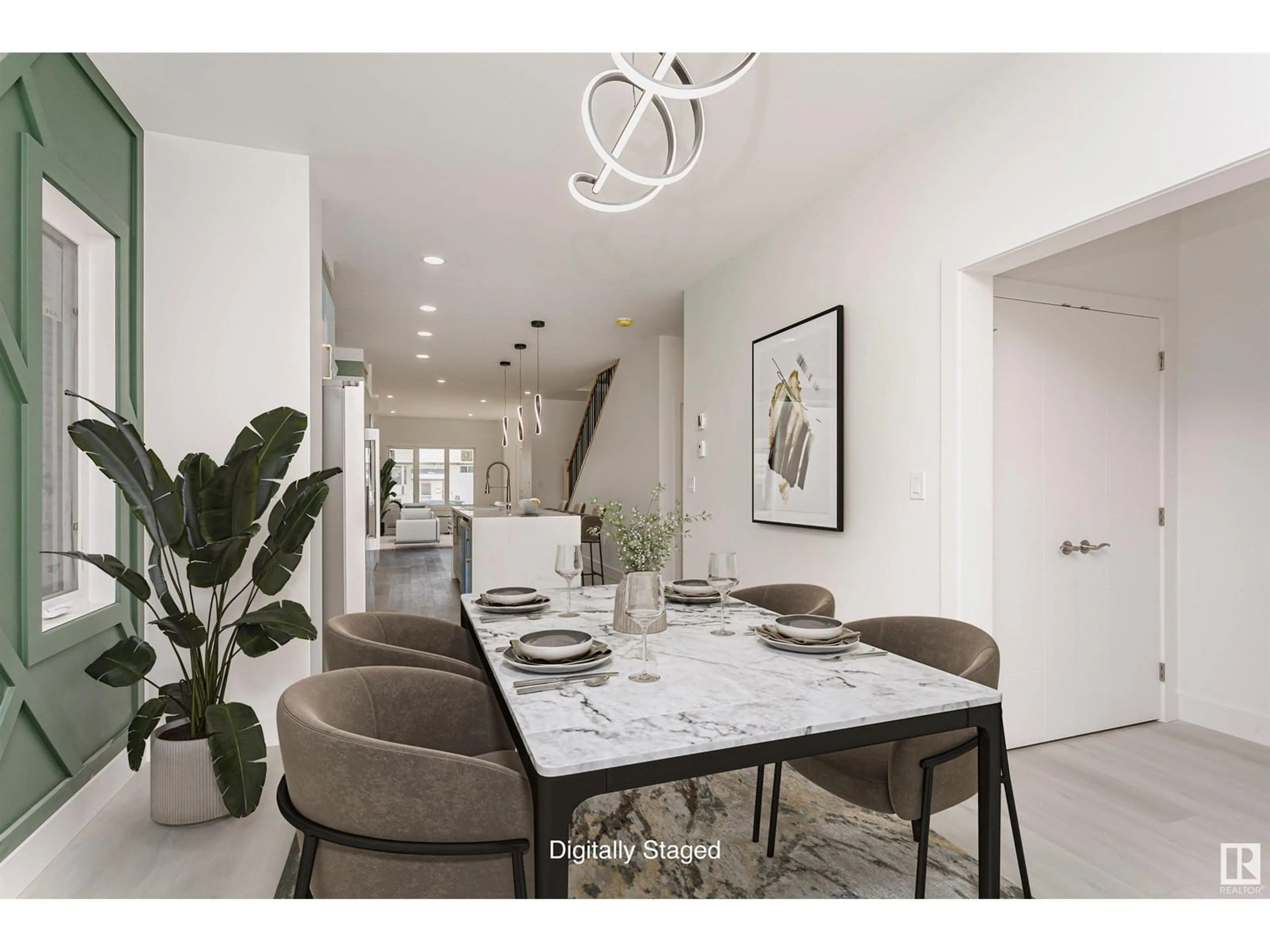 Dining room, ceramic/tile floor for NW - 10936 157 ST, Edmonton Alberta T5P4T2