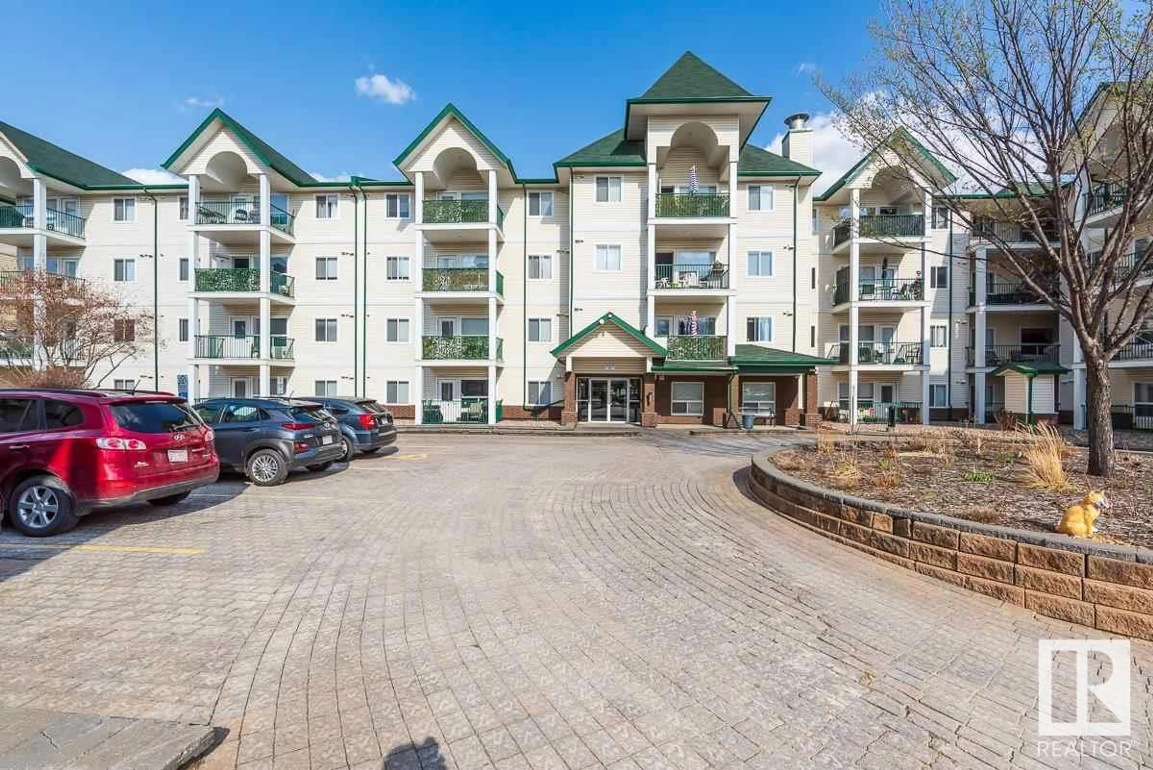 A pic from outside/outdoor area/front of a property/back of a property/a pic from drone, mountain view for #415 - 13625 34 ST, Edmonton Alberta T5A0E3