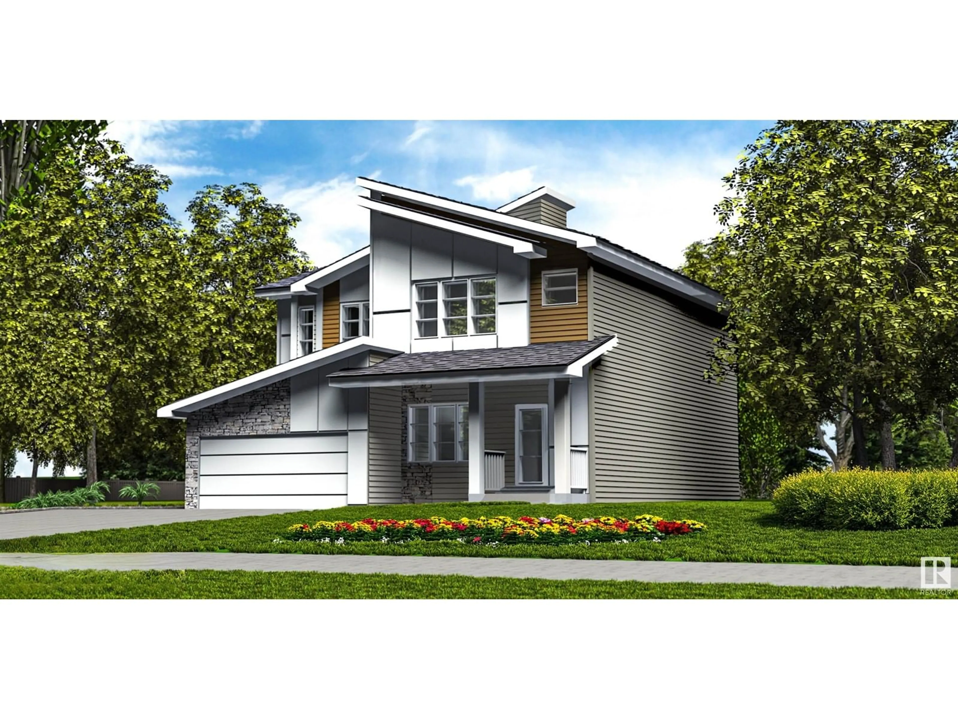 Home with vinyl exterior material, street for NW - 618 176 AV, Edmonton Alberta T5Y4E6