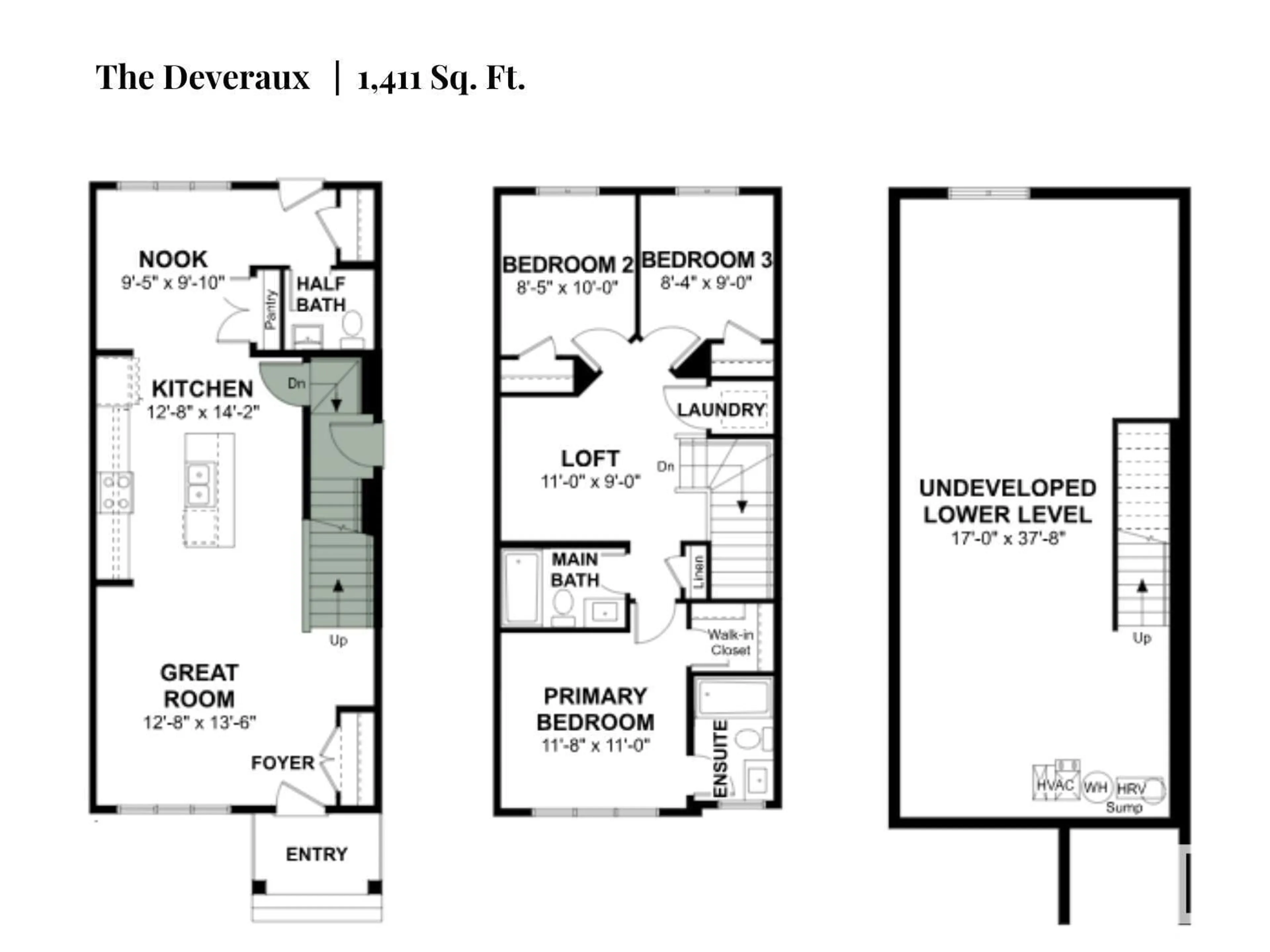 Floor plan for NW - 618 176 AV, Edmonton Alberta T5Y4E6