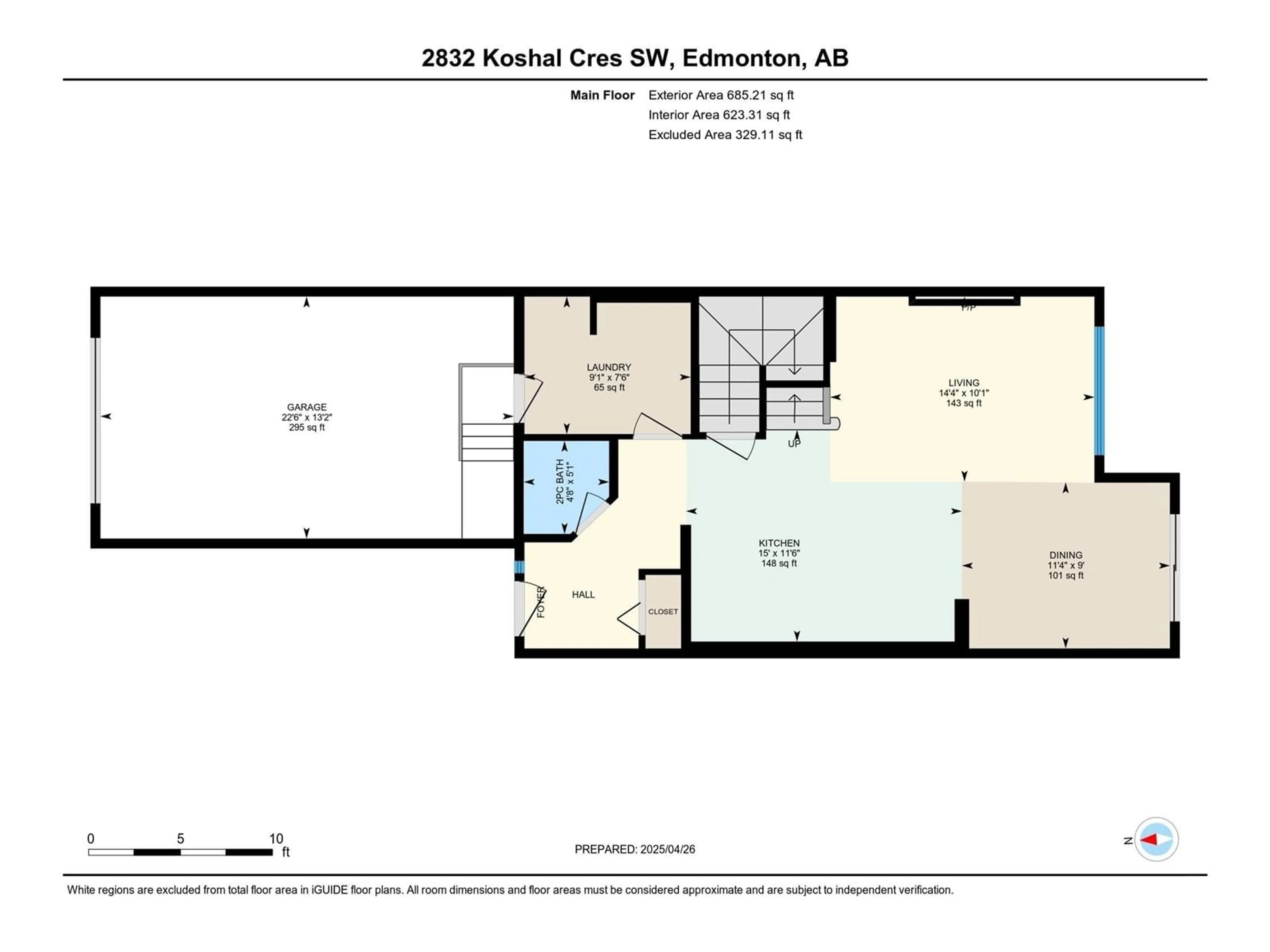 Floor plan for 2832 KOSHAL CR, Edmonton Alberta T6W3J7