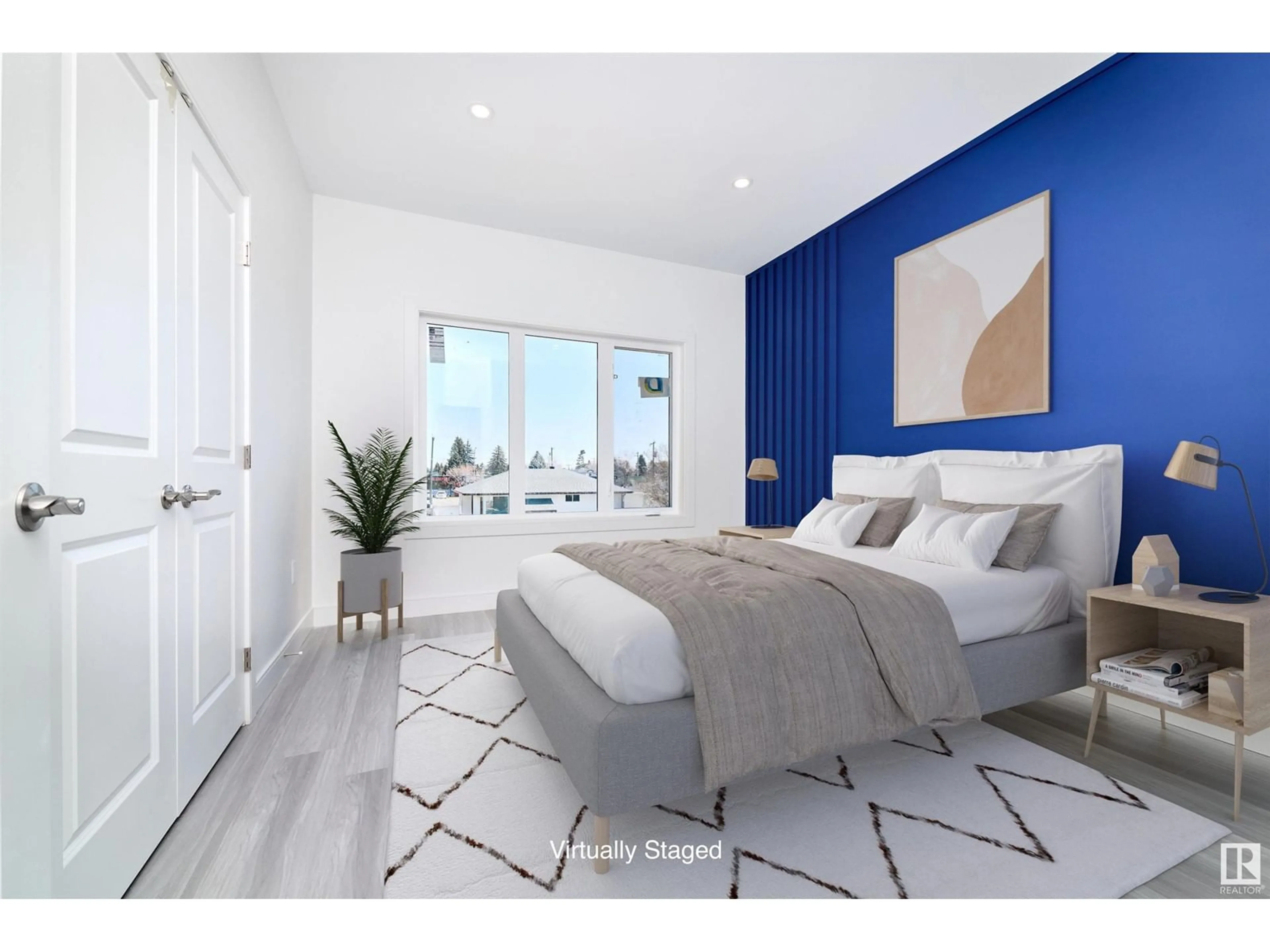 Bedroom with bed, unknown for 10938 157 ST, Edmonton Alberta T5P4Y2