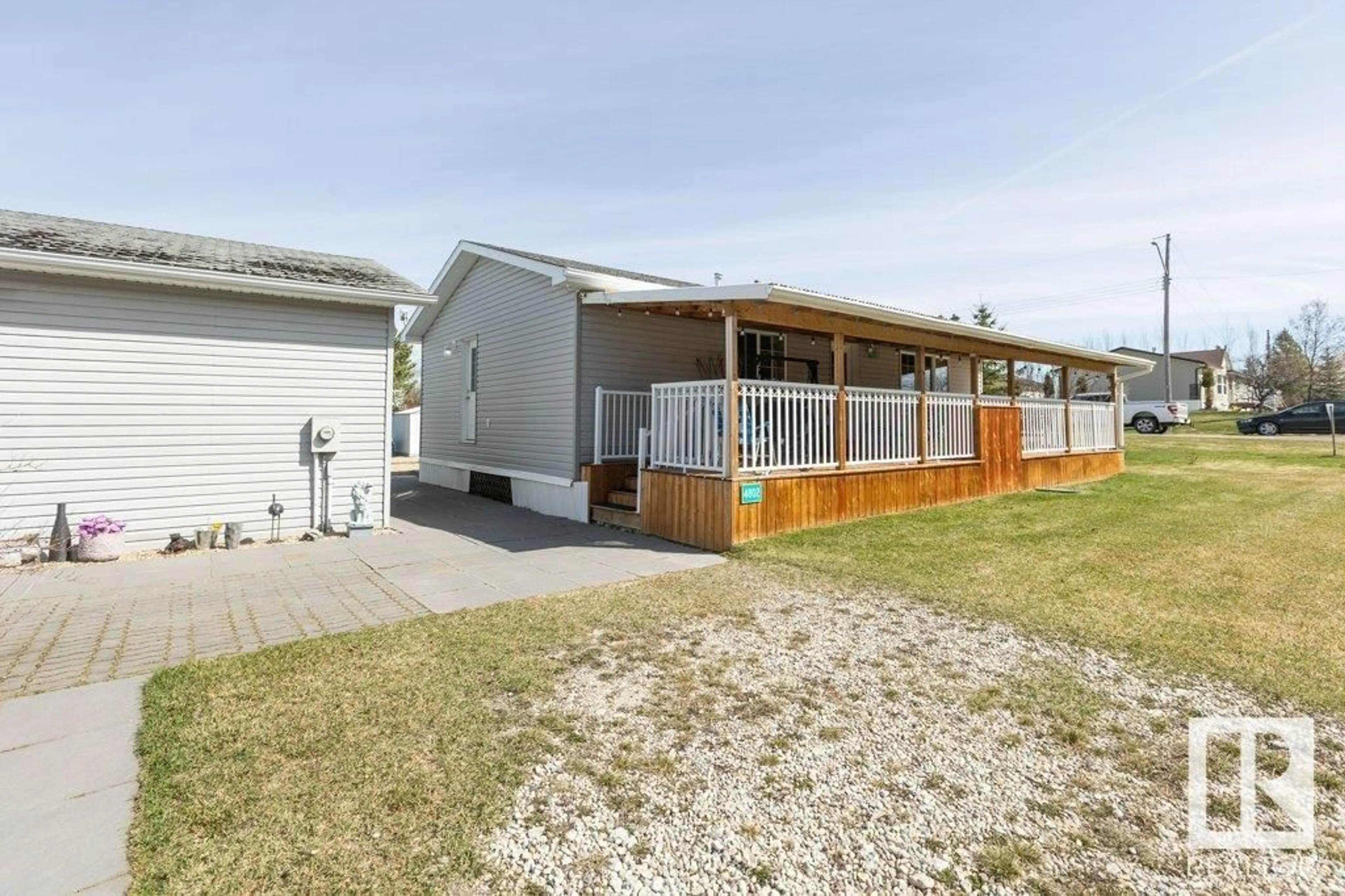 A pic from outside/outdoor area/front of a property/back of a property/a pic from drone, street for 4802 51 ST, Busby Alberta T0G0H0