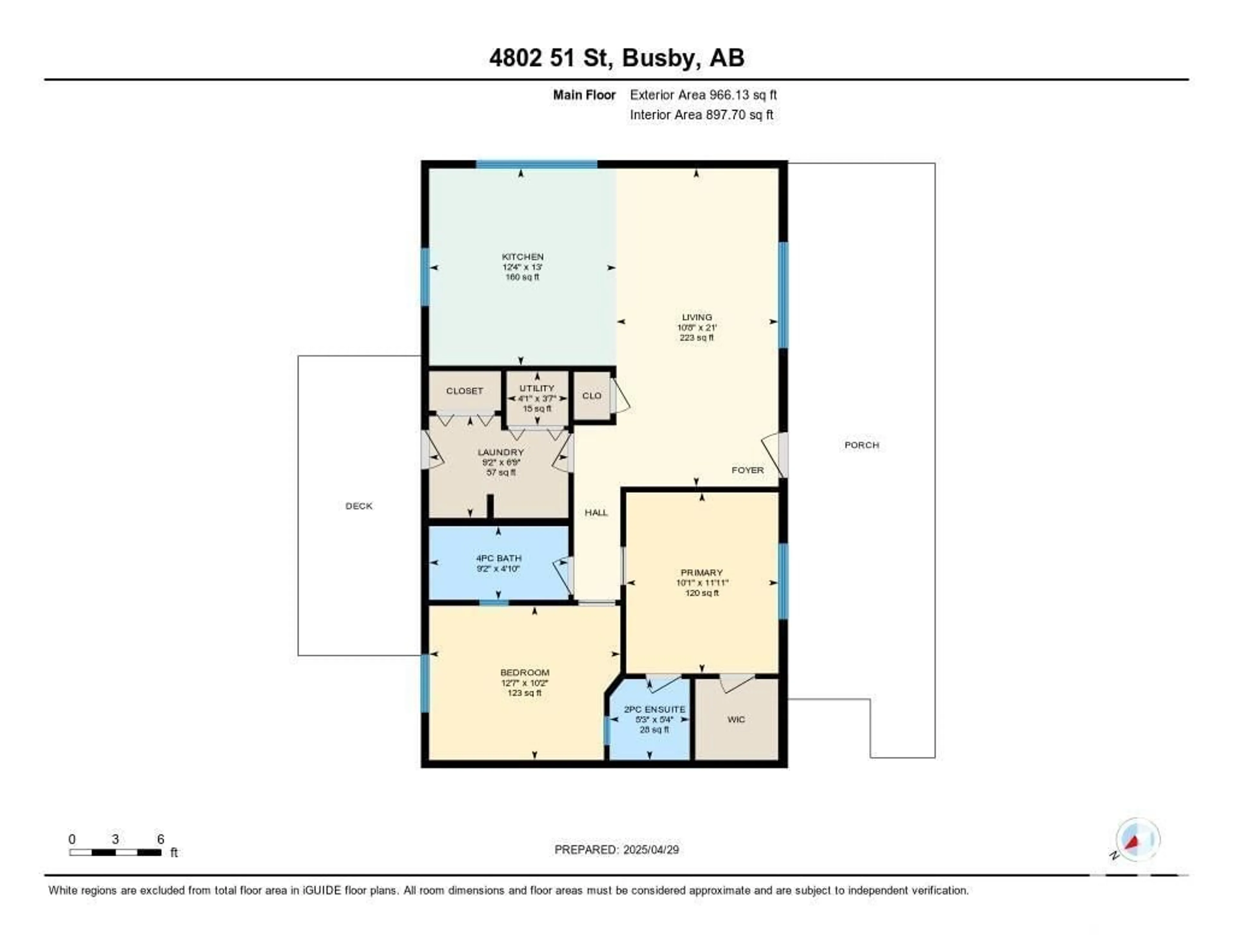 Floor plan for 4802 51 ST, Busby Alberta T0G0H0