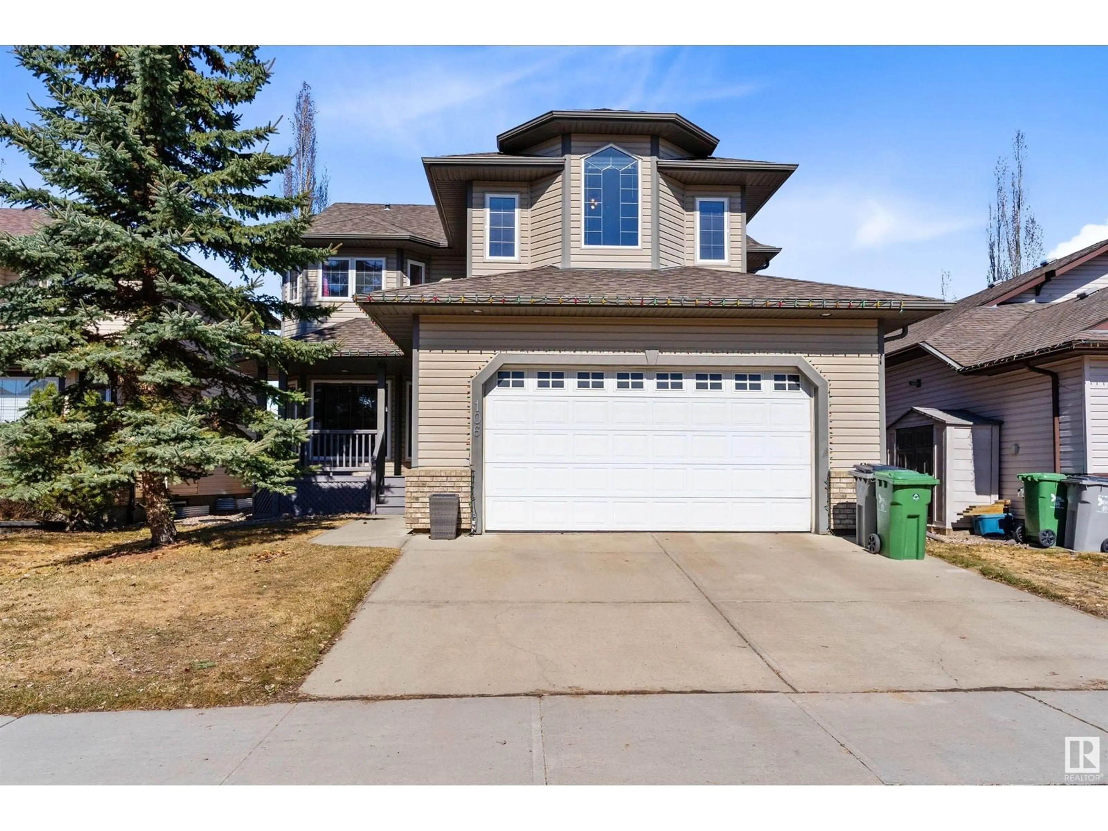 Home with vinyl exterior material, street for 106 RIDEAU CR, Beaumont Alberta T4X0B9