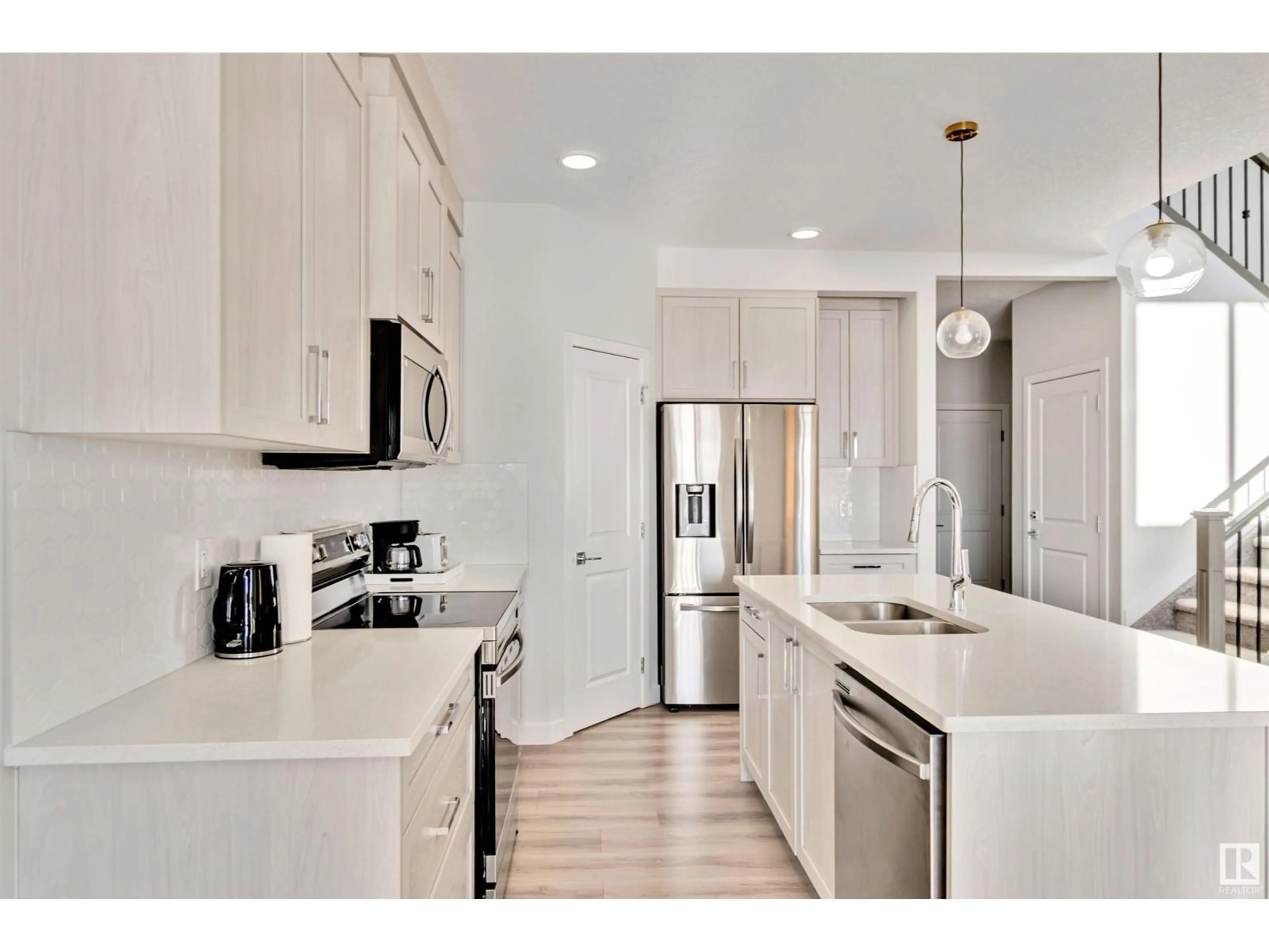 Open concept kitchen, ceramic/tile floor for NW - 3027 200 ST, Edmonton Alberta T6M1N7