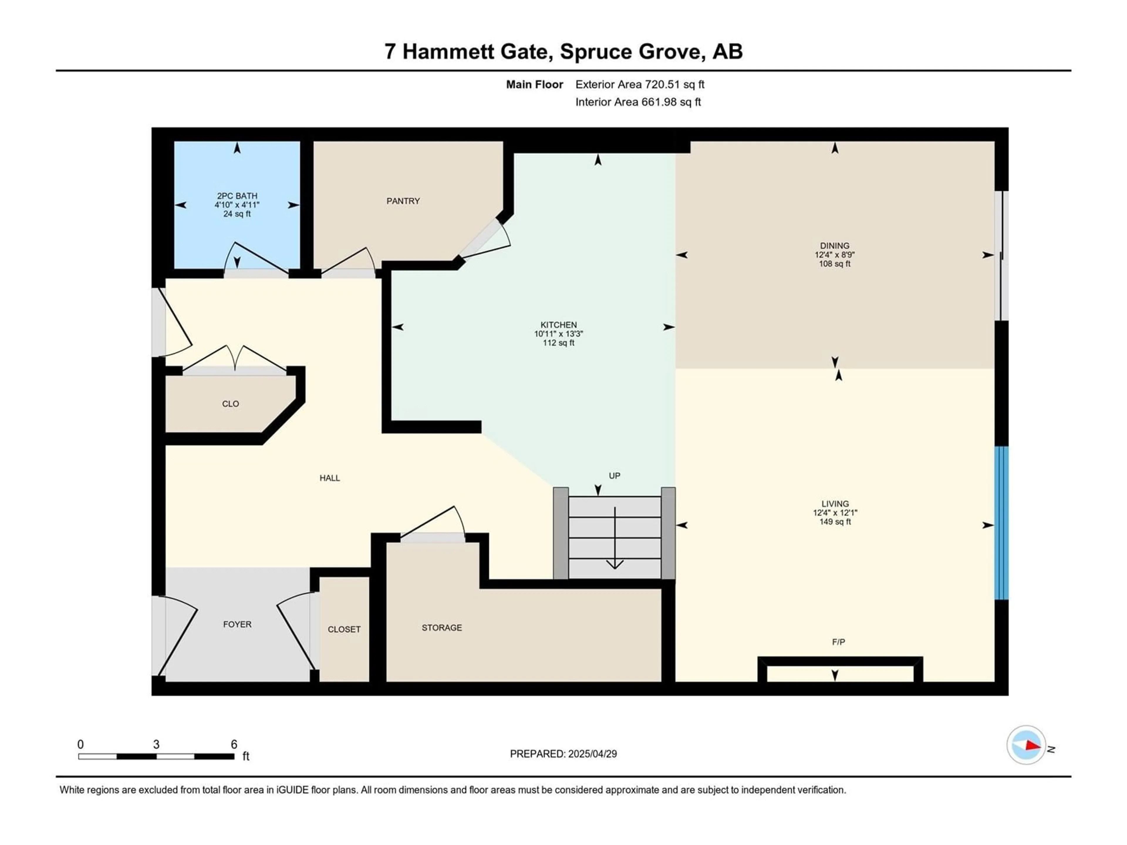 Floor plan for 7 HAMMETT, Spruce Grove Alberta T7X0V2
