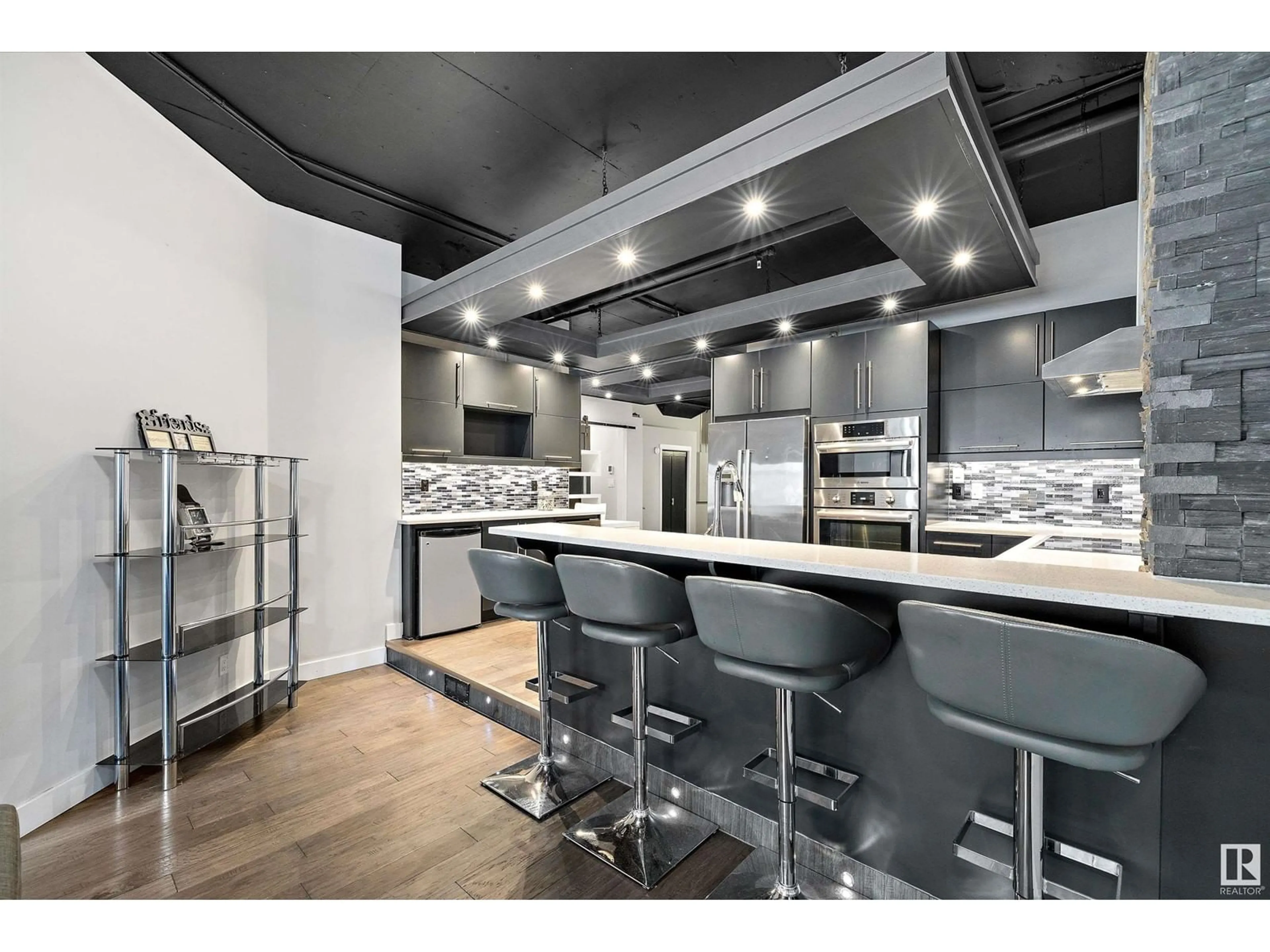 Contemporary kitchen, ceramic/tile floor for 306 - 10179 105 ST, Edmonton Alberta T5J3N1