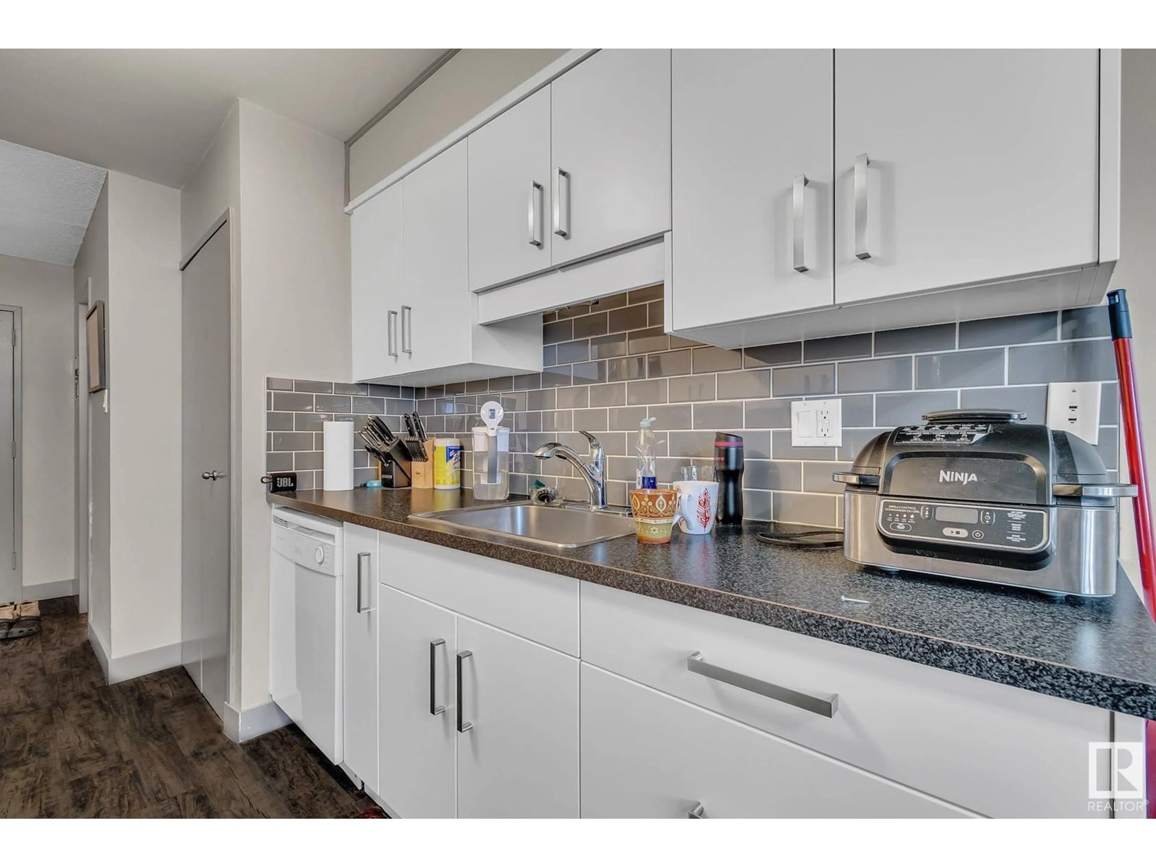 Standard kitchen, ceramic/tile floor for #112 - 7805 159 ST NW, Edmonton Alberta T5R2E1
