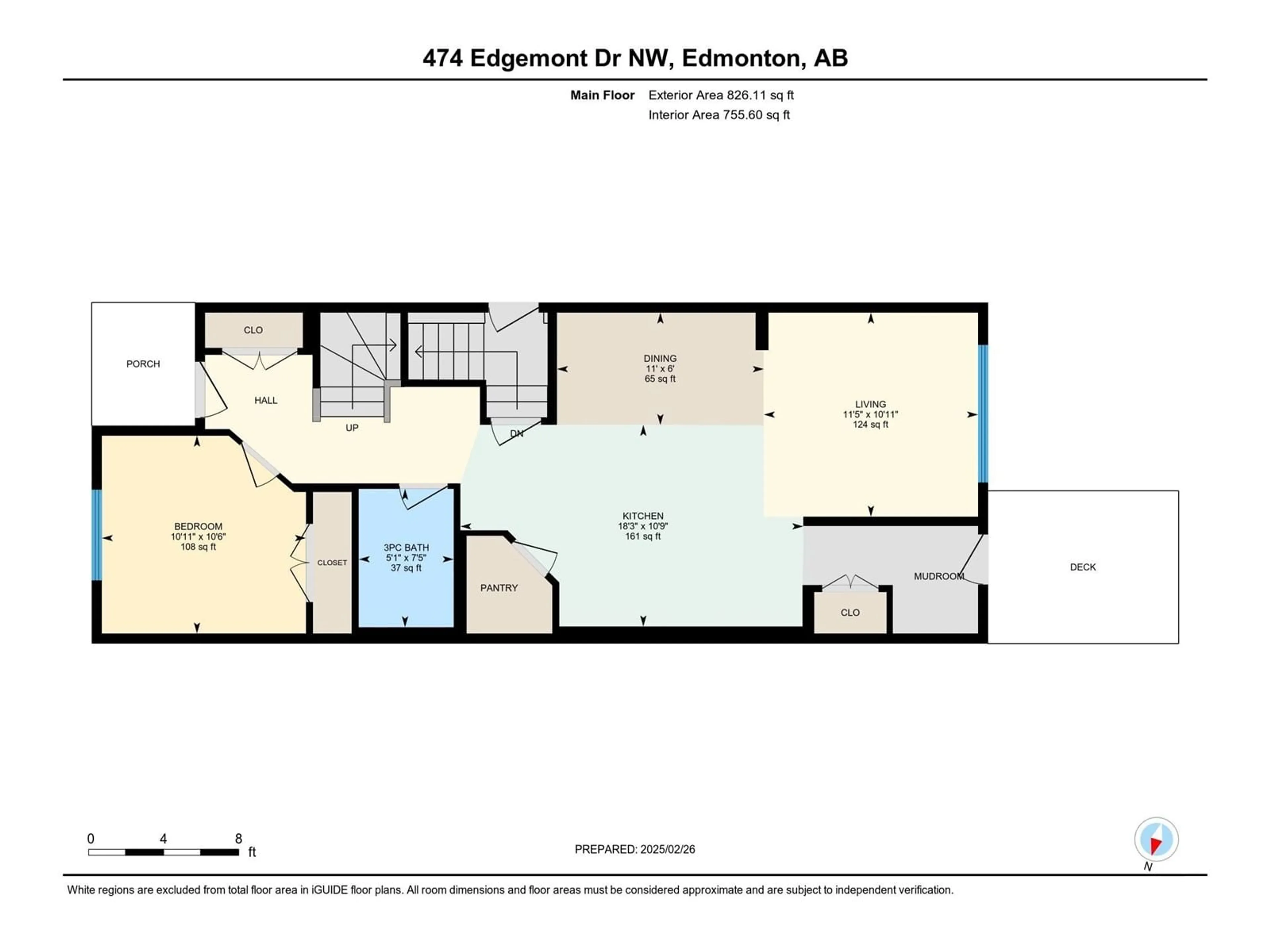Floor plan for 474 EDGEMONT DR, Edmonton Alberta T6M1J8